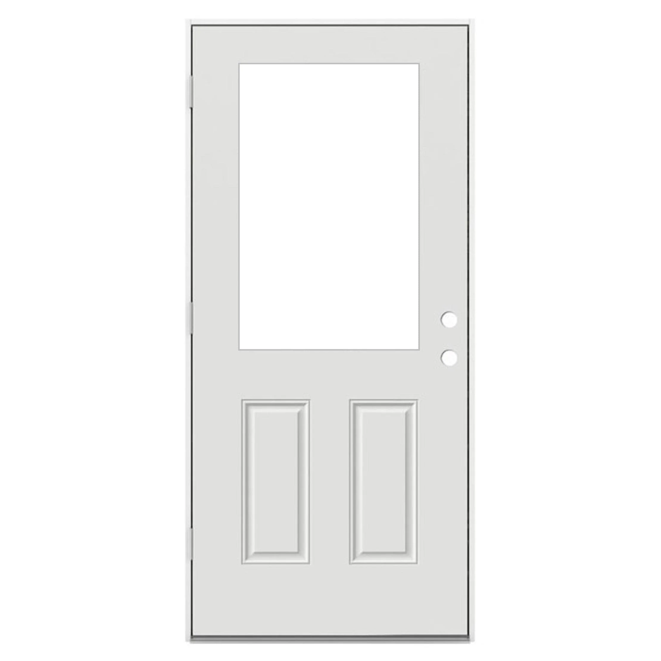 32" x 80" OUTSWING Prehung Smooth Fiberglass Entry Door System (6 Panel) - Image 10