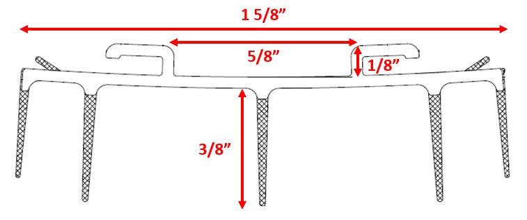 Pease Slide-On Steel Door Sweep - Image 3