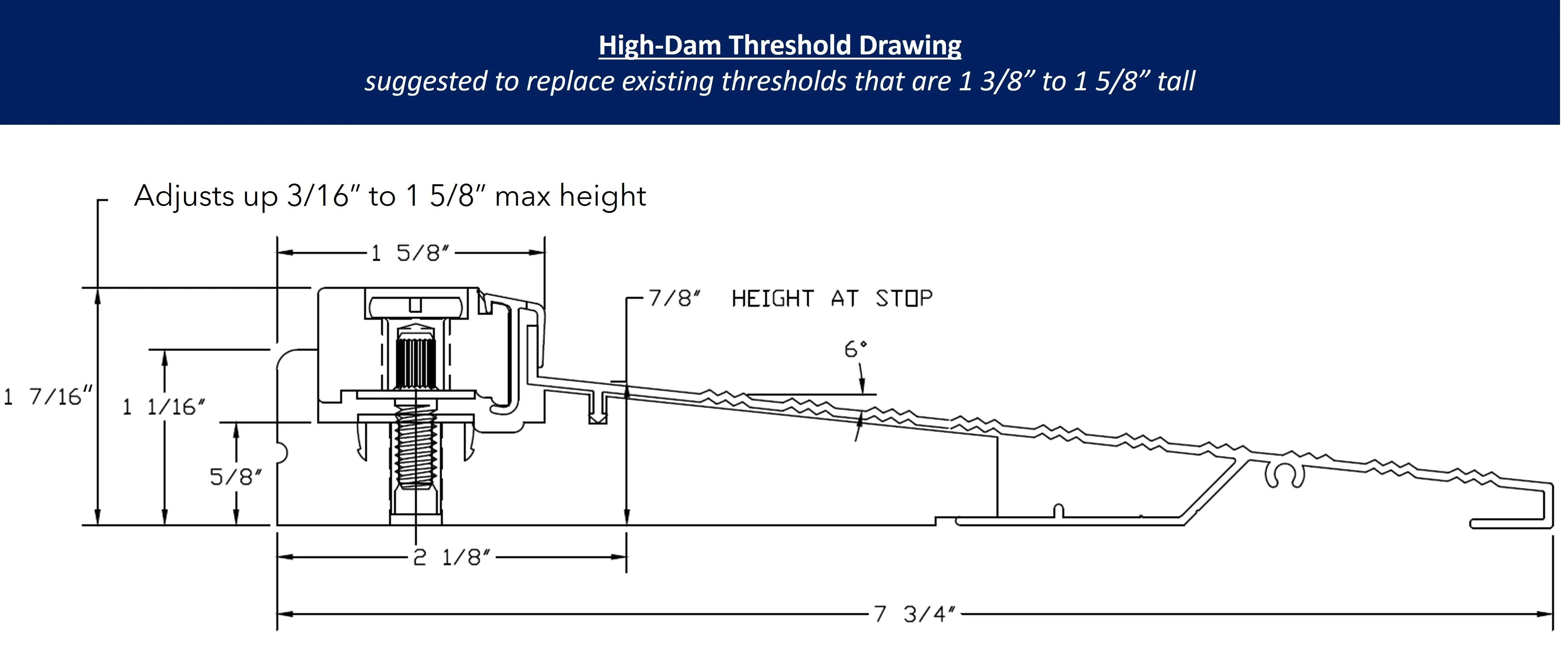 36" x 8" Inswing Threshold - Image 4