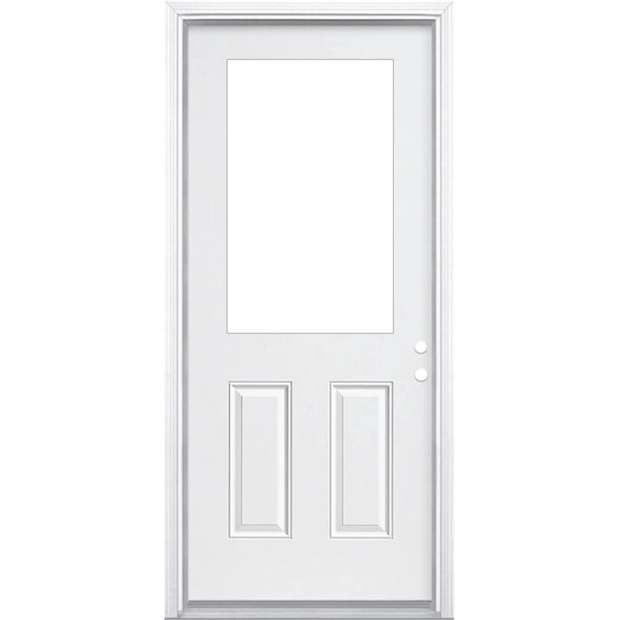36" x 80" Smooth Fiberglass Entry Door & Framing Kit (6 Panel) - Image 7