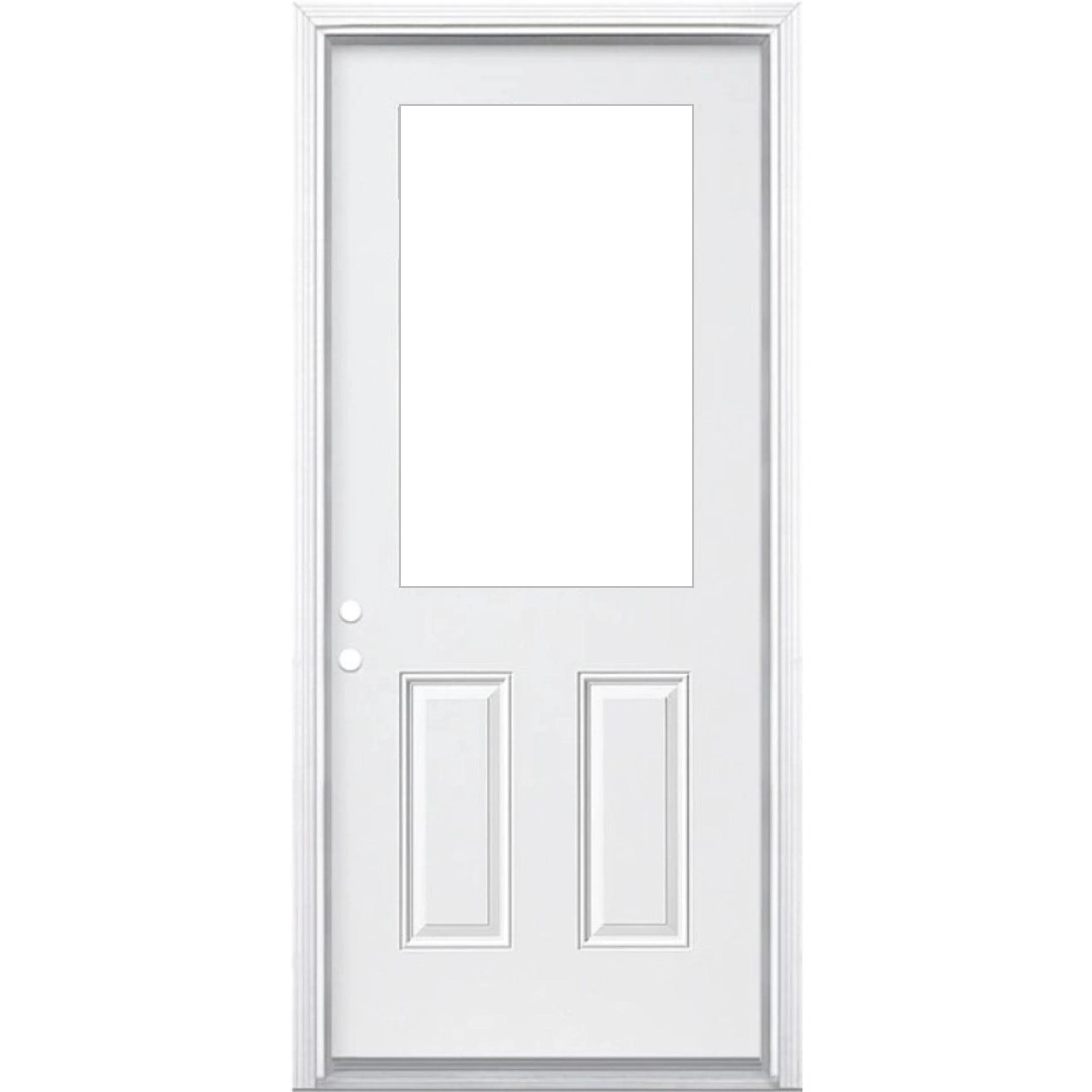 36" x 80" Smooth Fiberglass Entry Door & Framing Kit (6 Panel) - Image 9