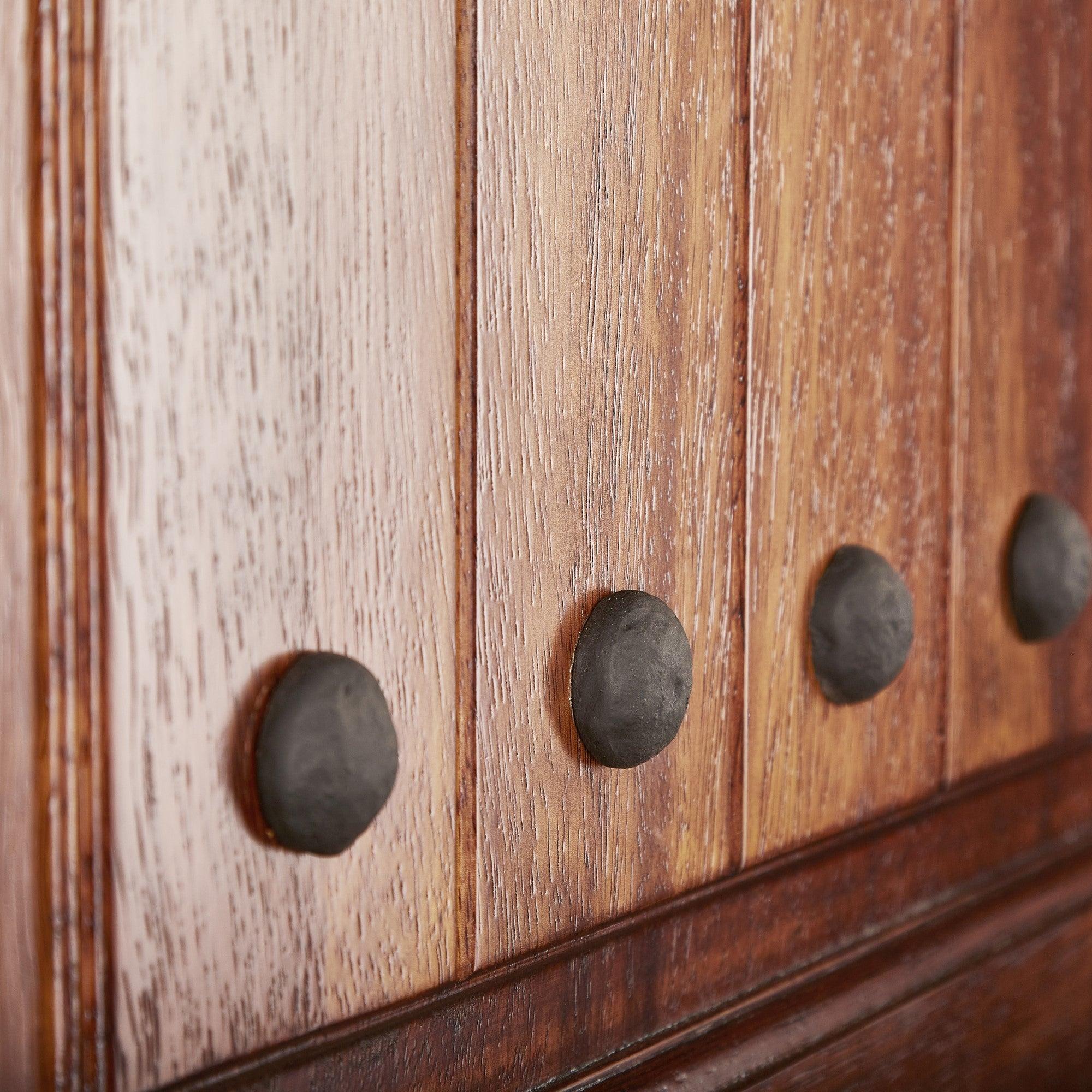 36" Prehung Rustic Mahogany Entry Door System (Speakeasy Clavos) - Image 4