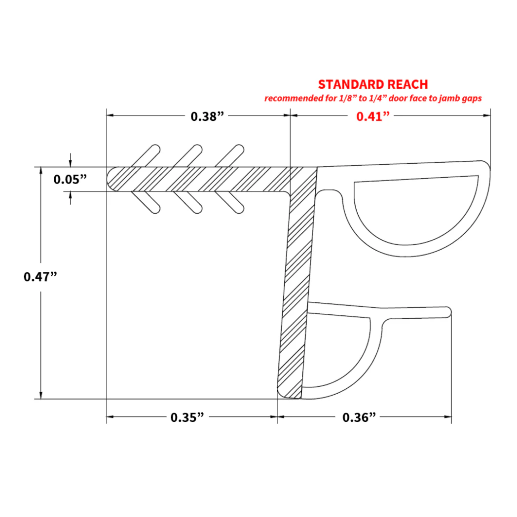 81" Standard Reach Compression Weatherstrip (1 piece) - Image 3