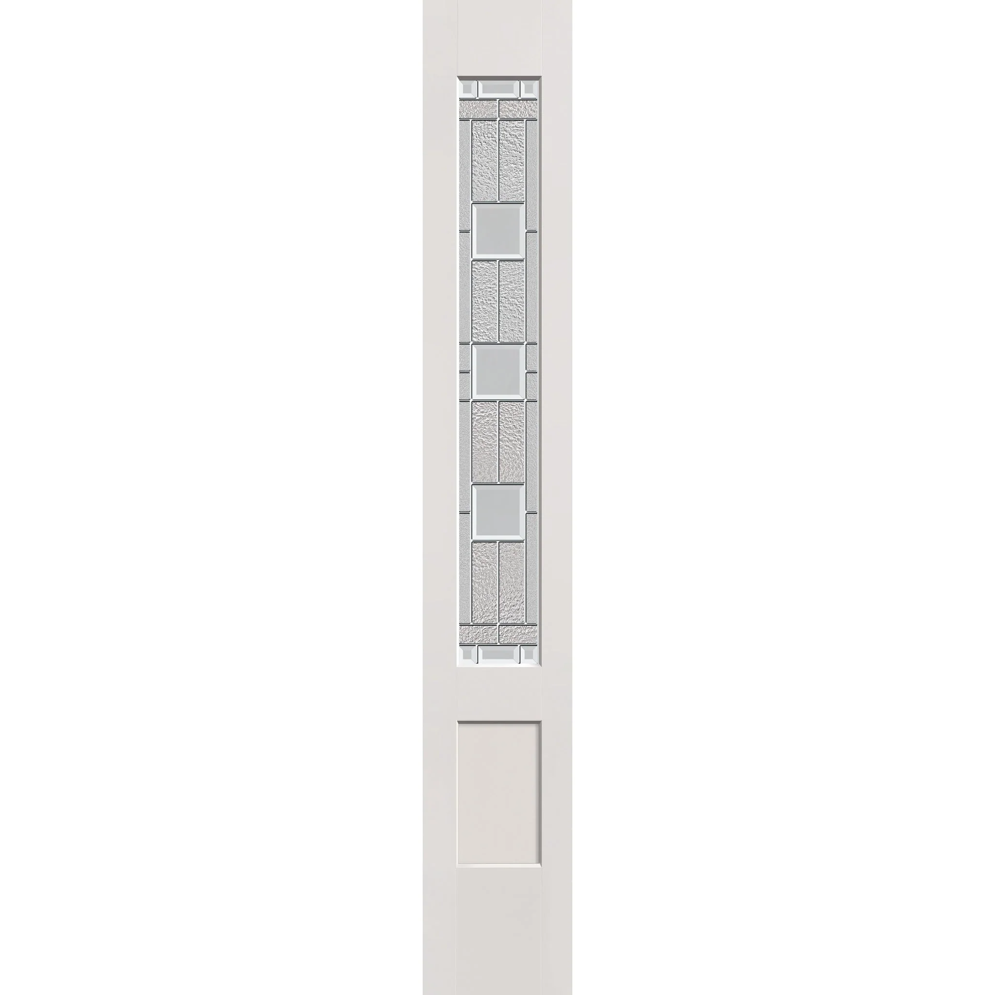 Austin Flush Glazed Fiberglass Sidelite Panel - 3/4 Lite Shaker (12" x 80")