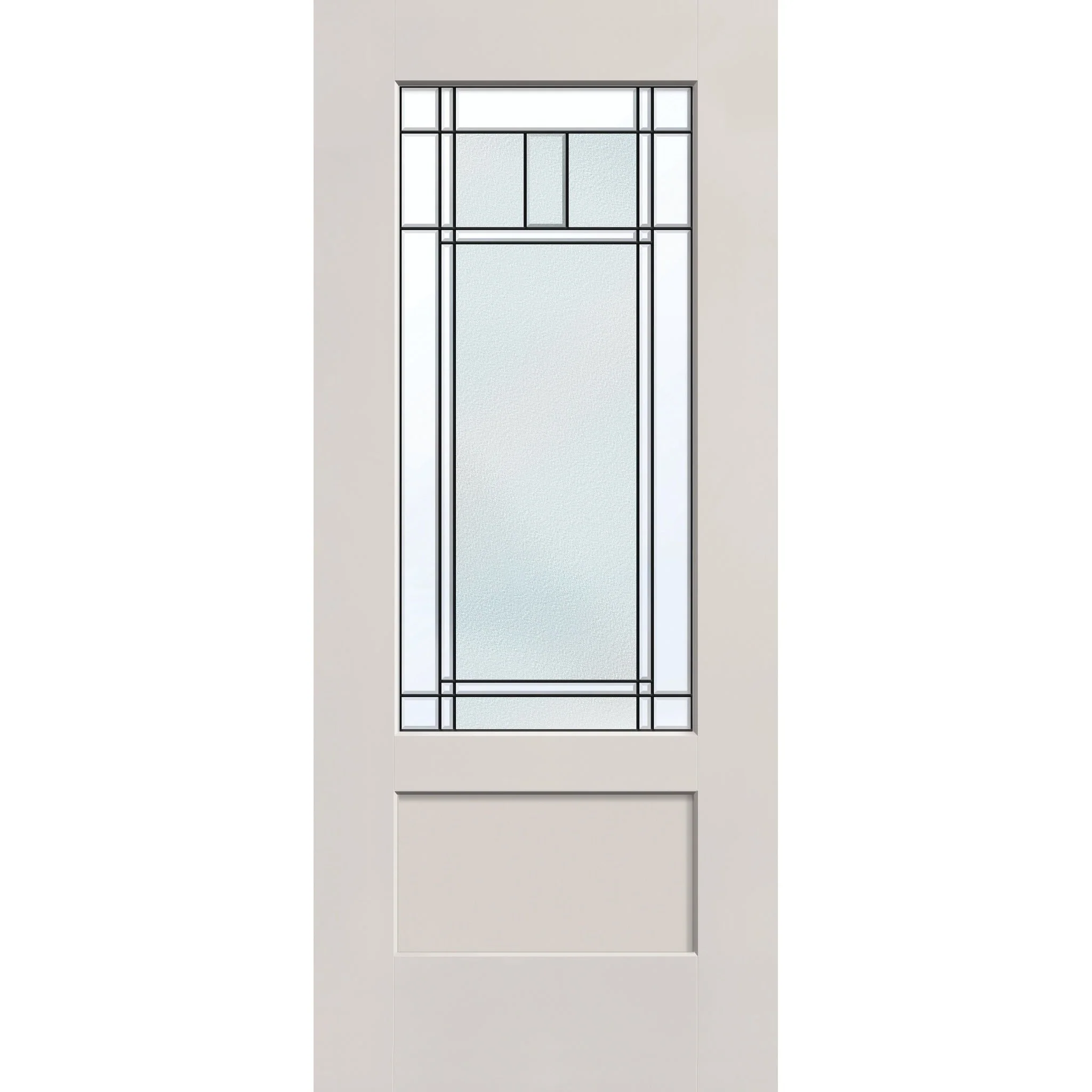 Berkley Flush Glazed Fiberglass Entry Door - 3/4 Lite Shaker (34" x 80")