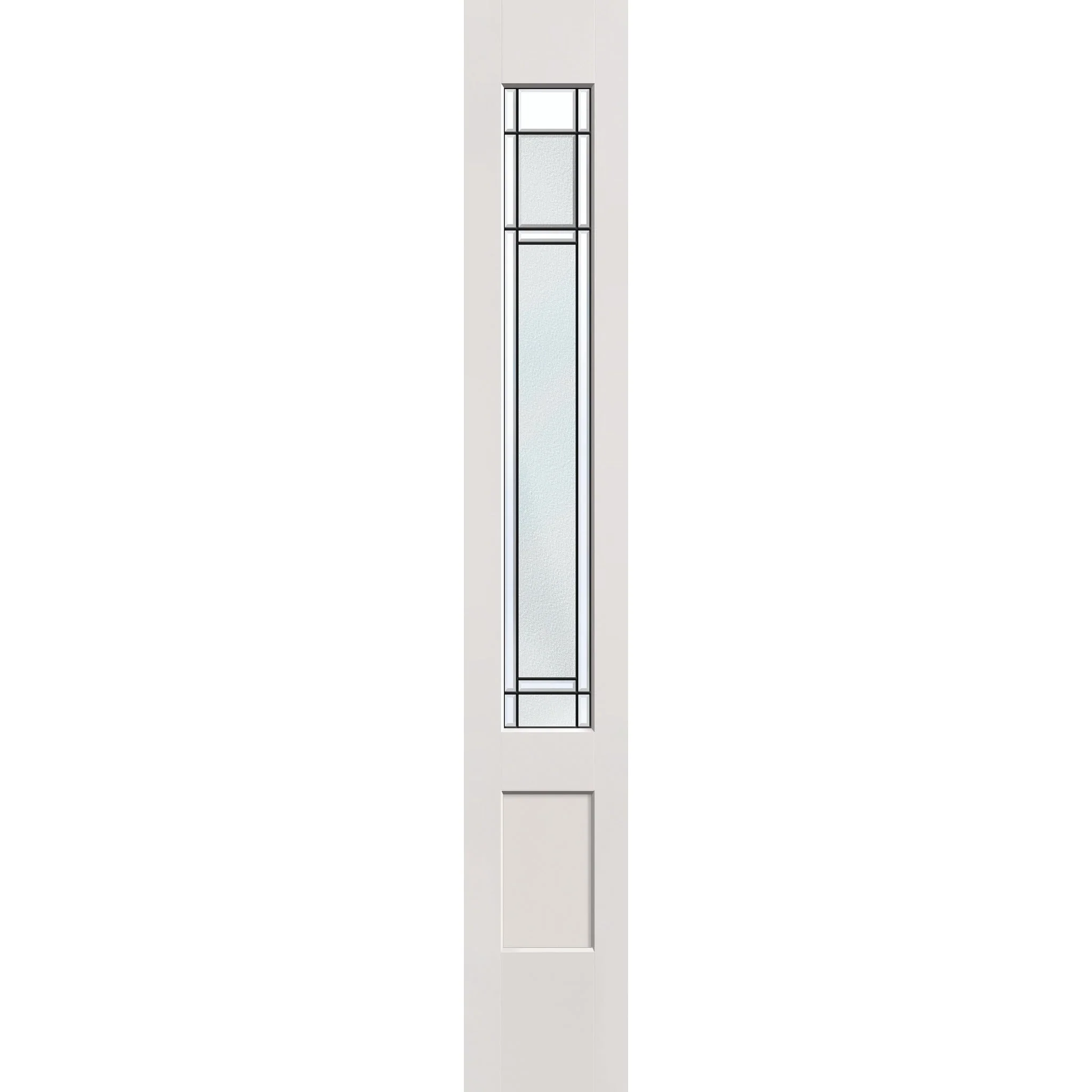 Berkley Flush Glazed Fiberglass Sidelite Panel - 3/4 Lite Shaker (12" x 80")