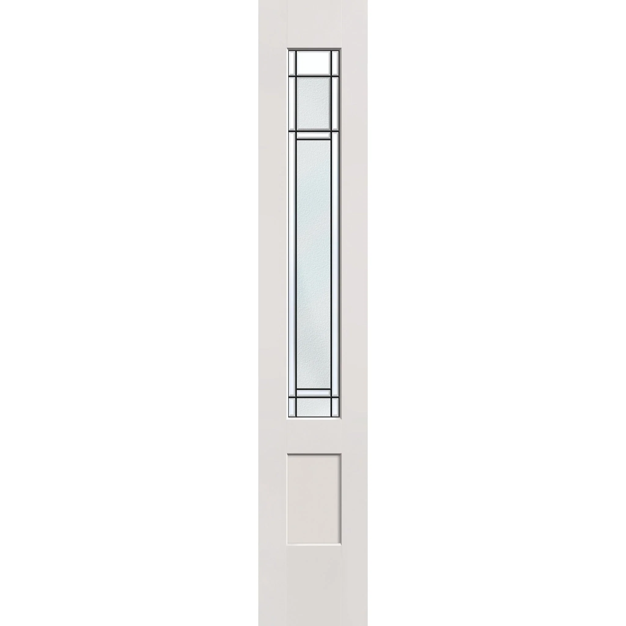 Berkley Flush Glazed Fiberglass Sidelite Panel - 3/4 Lite Shaker (14" x 80")