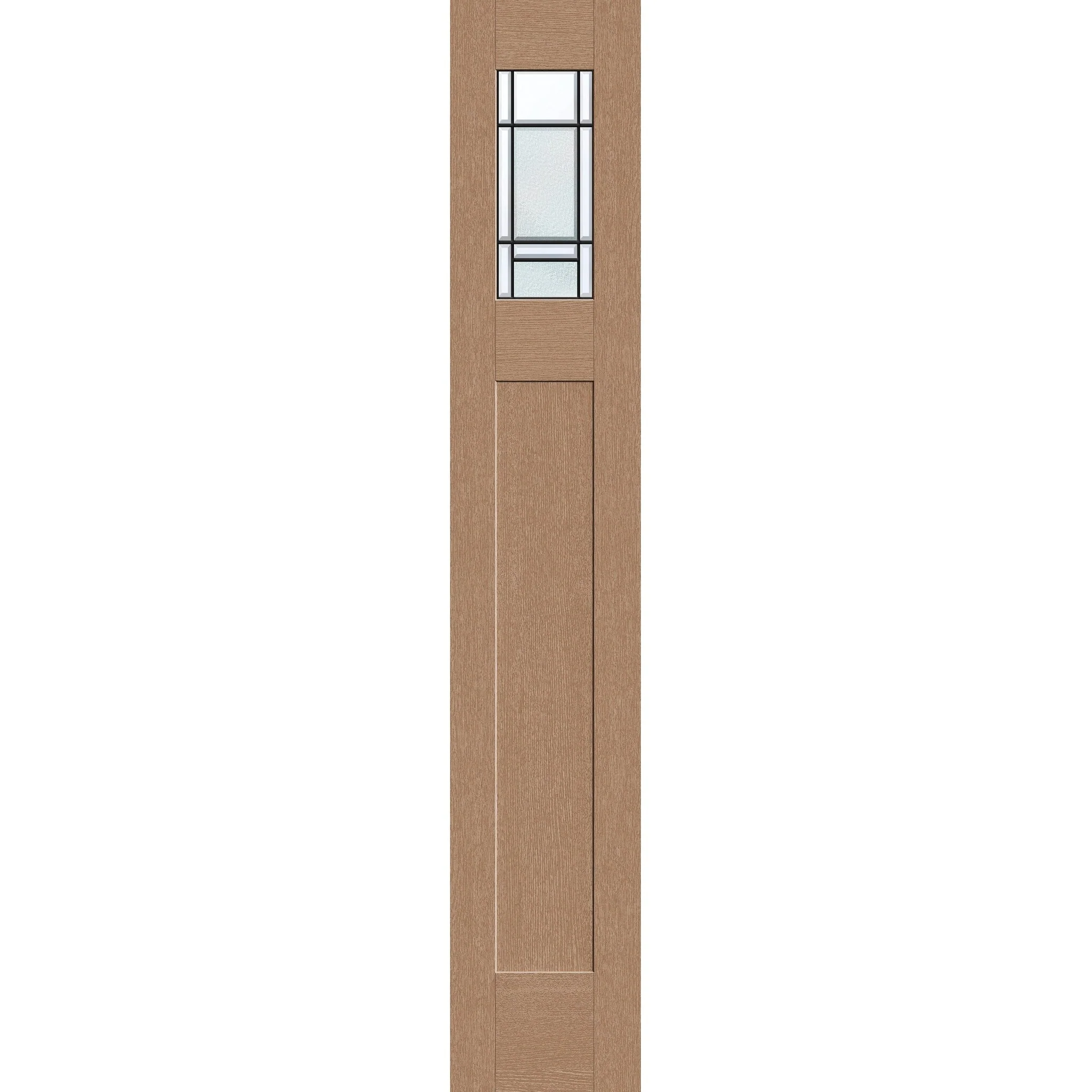 Berkley Flush Glazed Fiberglass Sidelite Panel - Craftsman Top Lite (14" x 80")