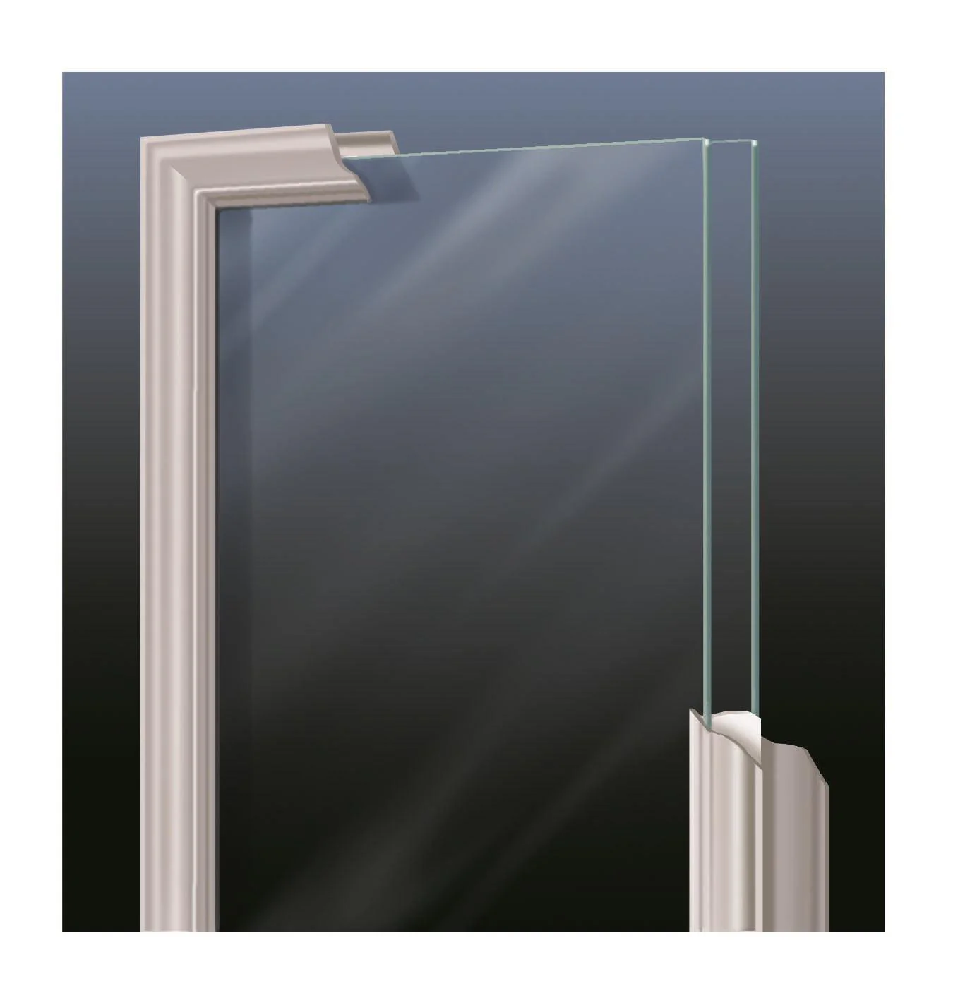 Clear 1 Lite Glass and Frame Kit (Full Sidelite) - Image 3