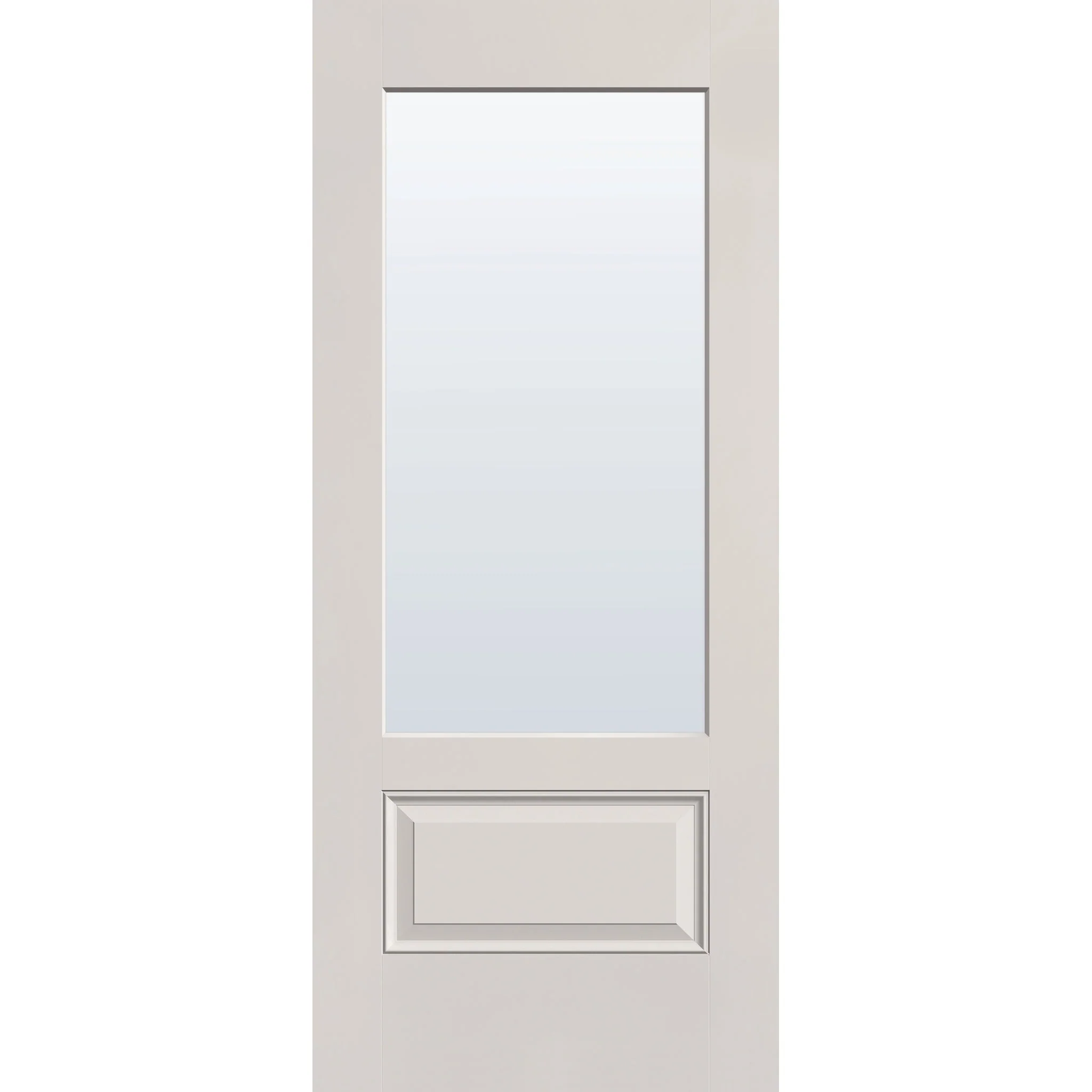 Clear Flush Glazed Fiberglass Entry Door - 3/4 Lite (34" x 80") - Image 2