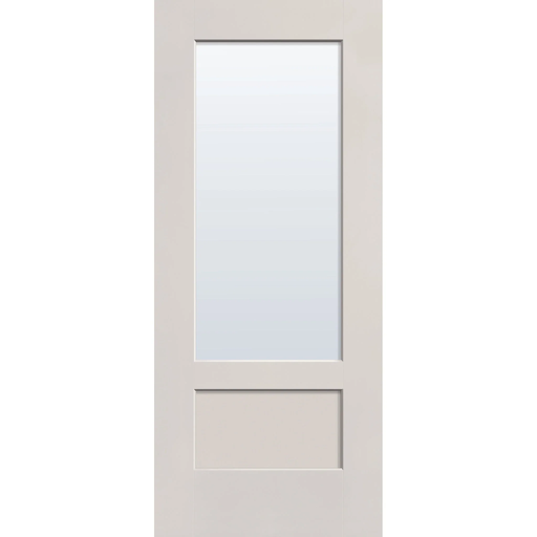 Clear Flush Glazed Fiberglass Entry Door - 3/4 Lite Shaker (34" x 80") - Image 2