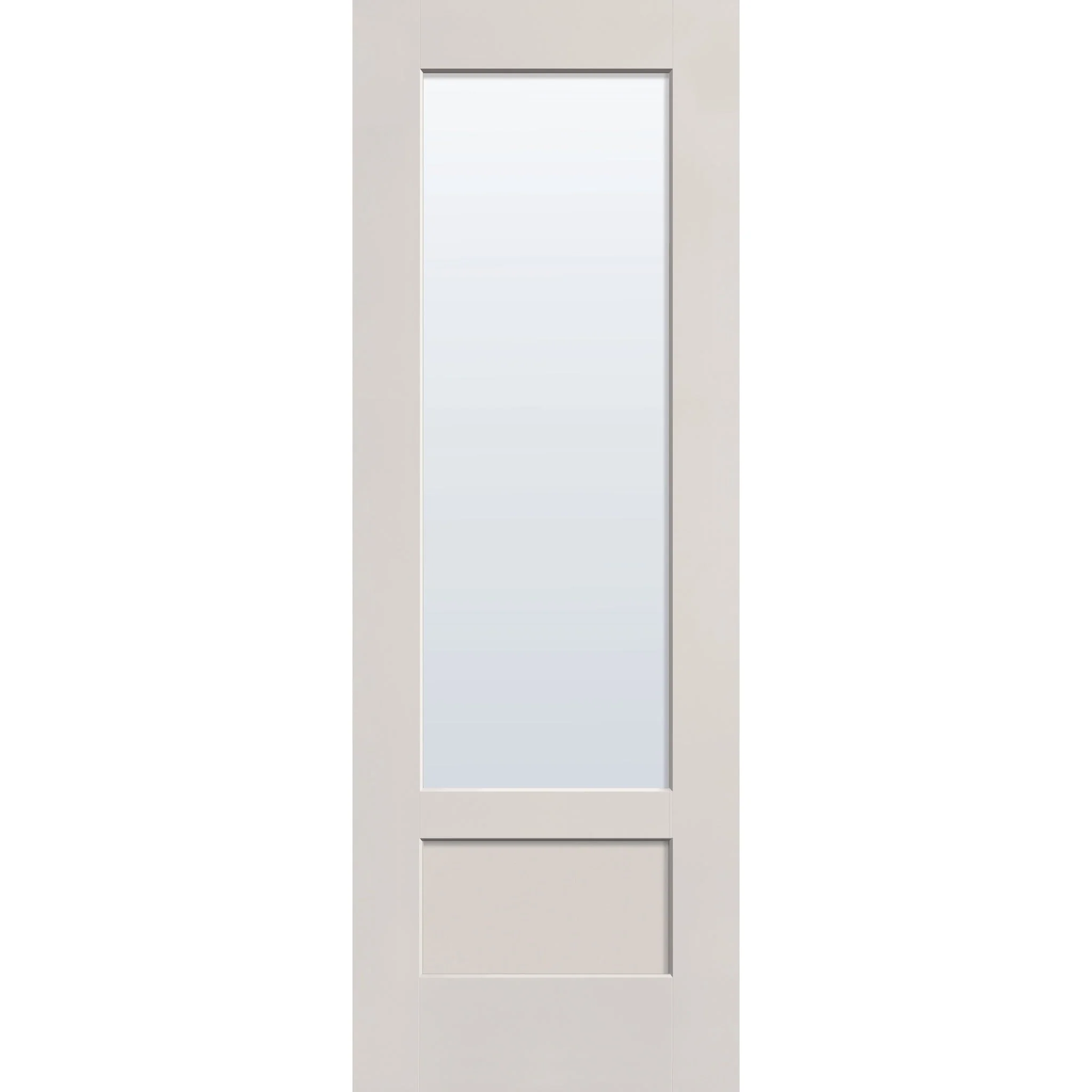 Clear Flush Glazed Fiberglass Entry Door - 3/4 Lite Shaker (34" x 96") - Image 2
