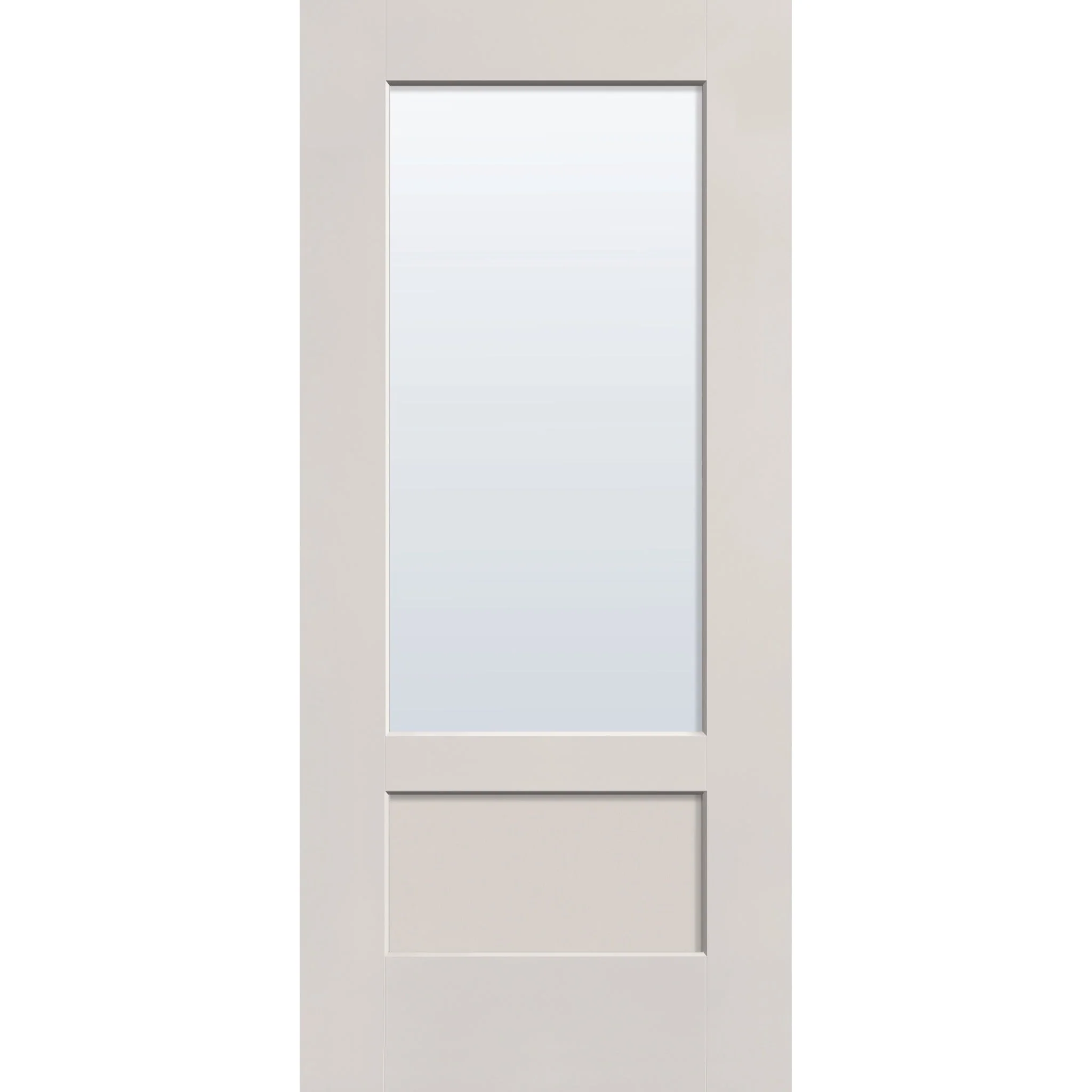 Clear Flush Glazed Fiberglass Entry Door - 3/4 Lite Shaker (36" x 80") - Image 2