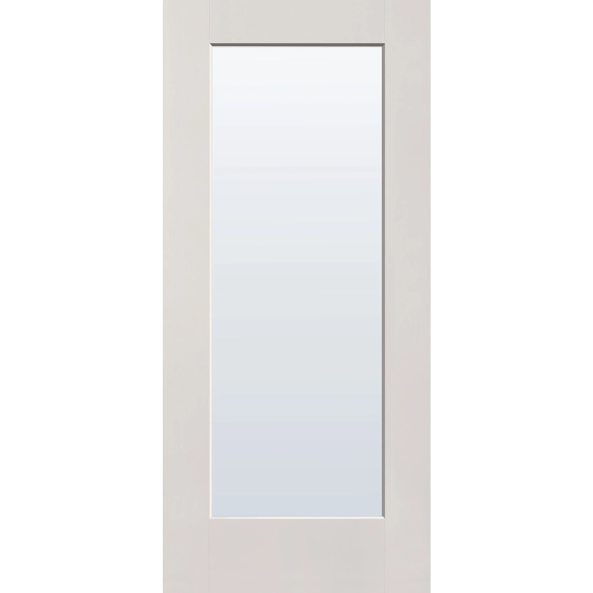Clear Flush Glazed Fiberglass Entry Door - Full Lite (36" x 80") - Image 4