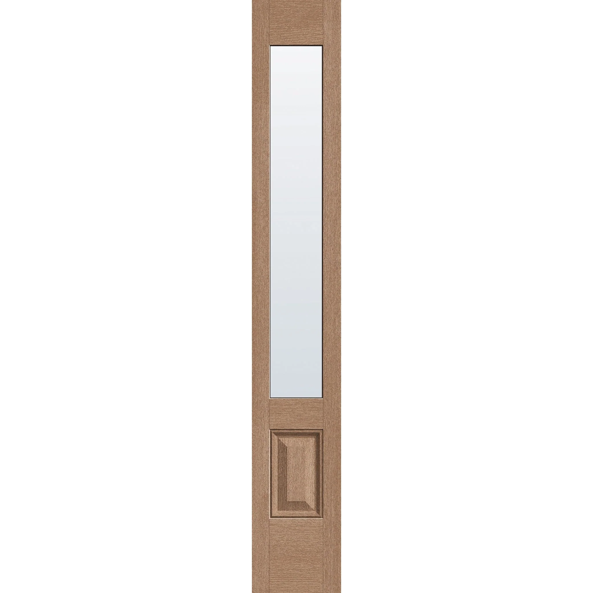 Clear Flush Glazed Fiberglass Sidelite Panel - 3/4 Lite (12" x 80")