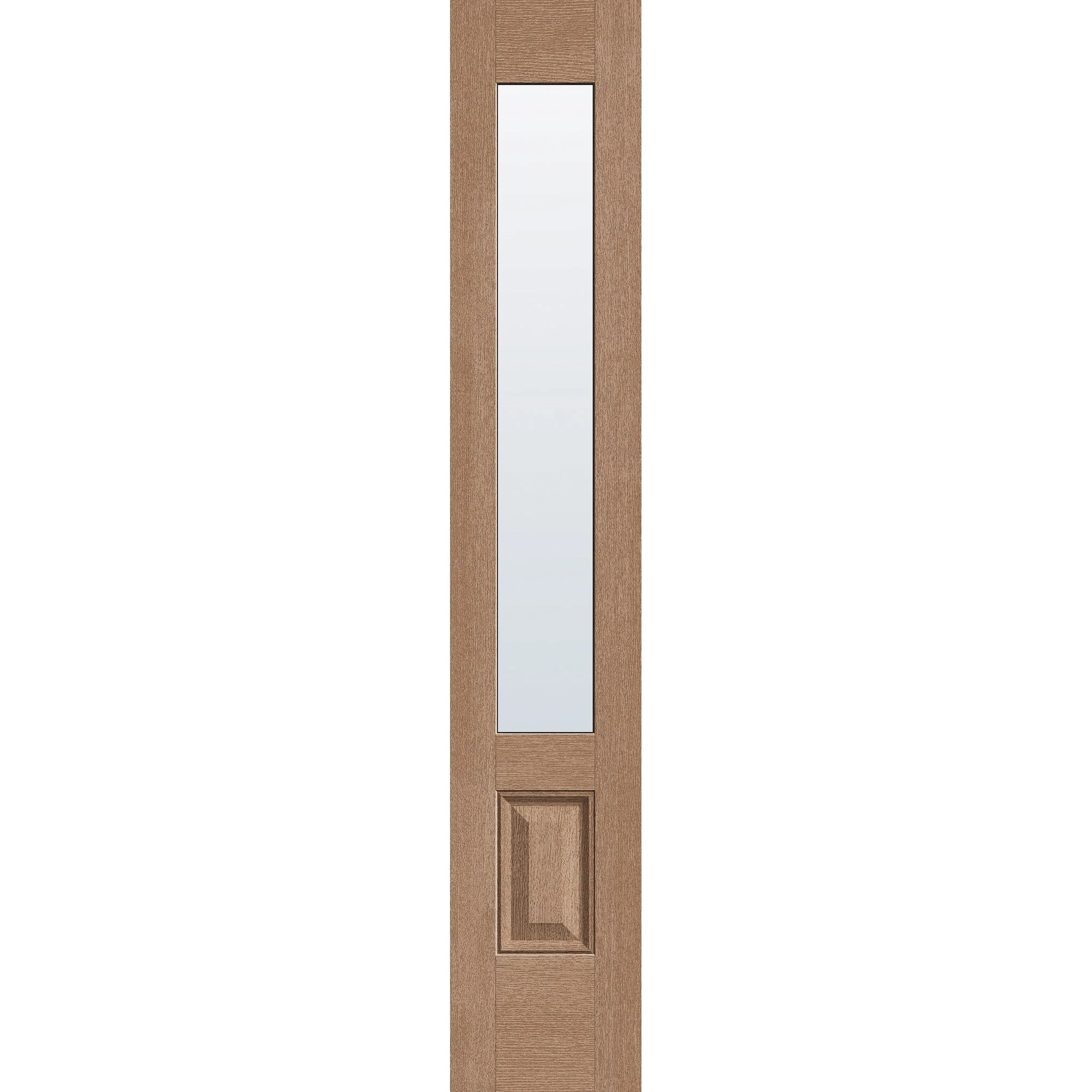 Clear Flush Glazed Fiberglass Sidelite Panel - 3/4 Lite (14" x 80")