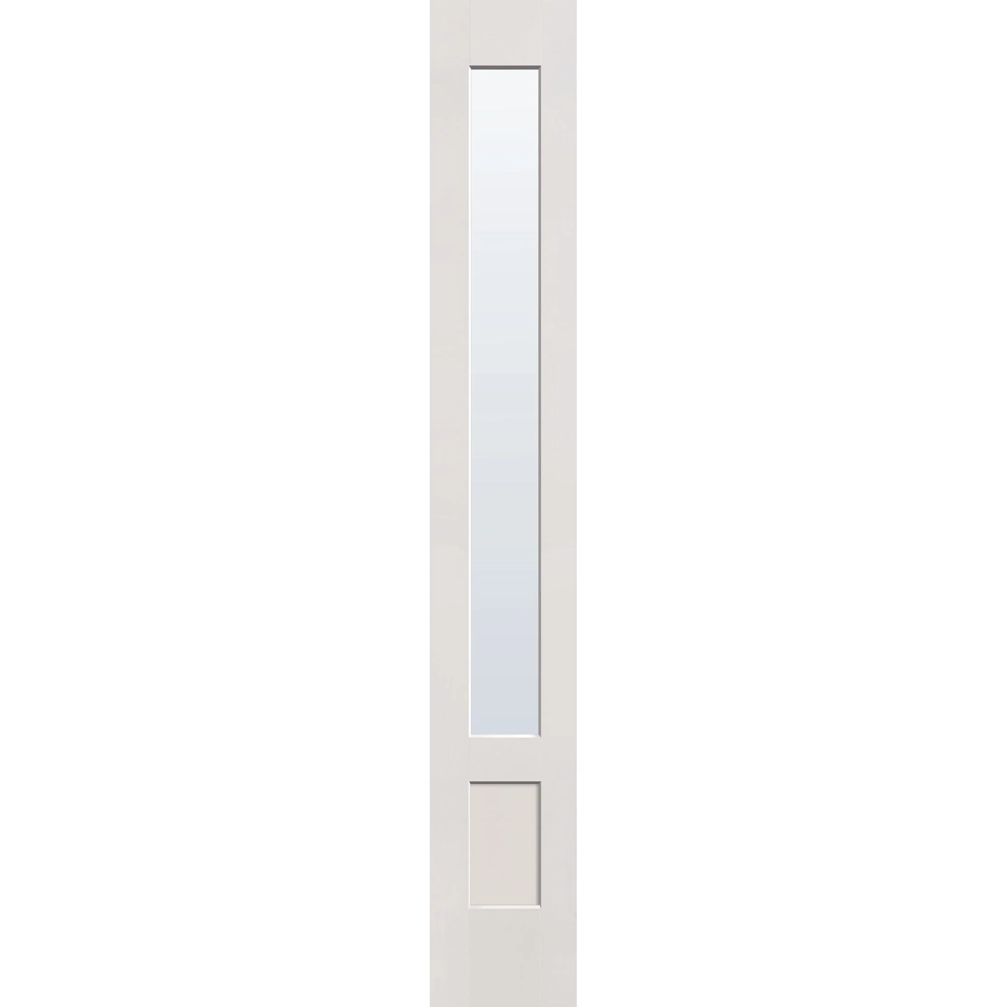 Clear Flush Glazed Fiberglass Sidelite Panel - 3/4 Lite Shaker (14" x 96")