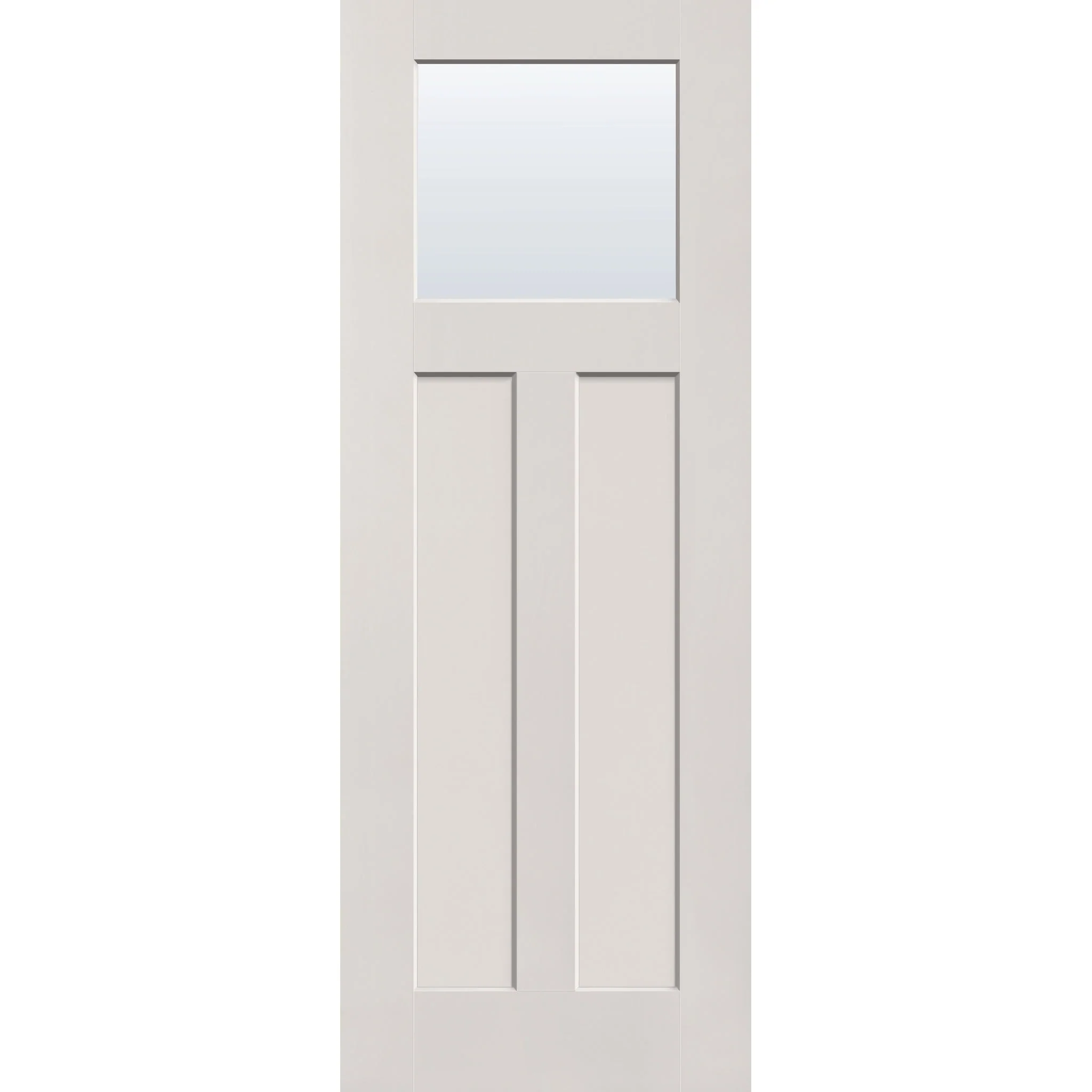 Clear Flush Glazed Hurricane-Rated Fiberglass Entry Door - Craftsman 2 Panel (36" x 96") - Image 2