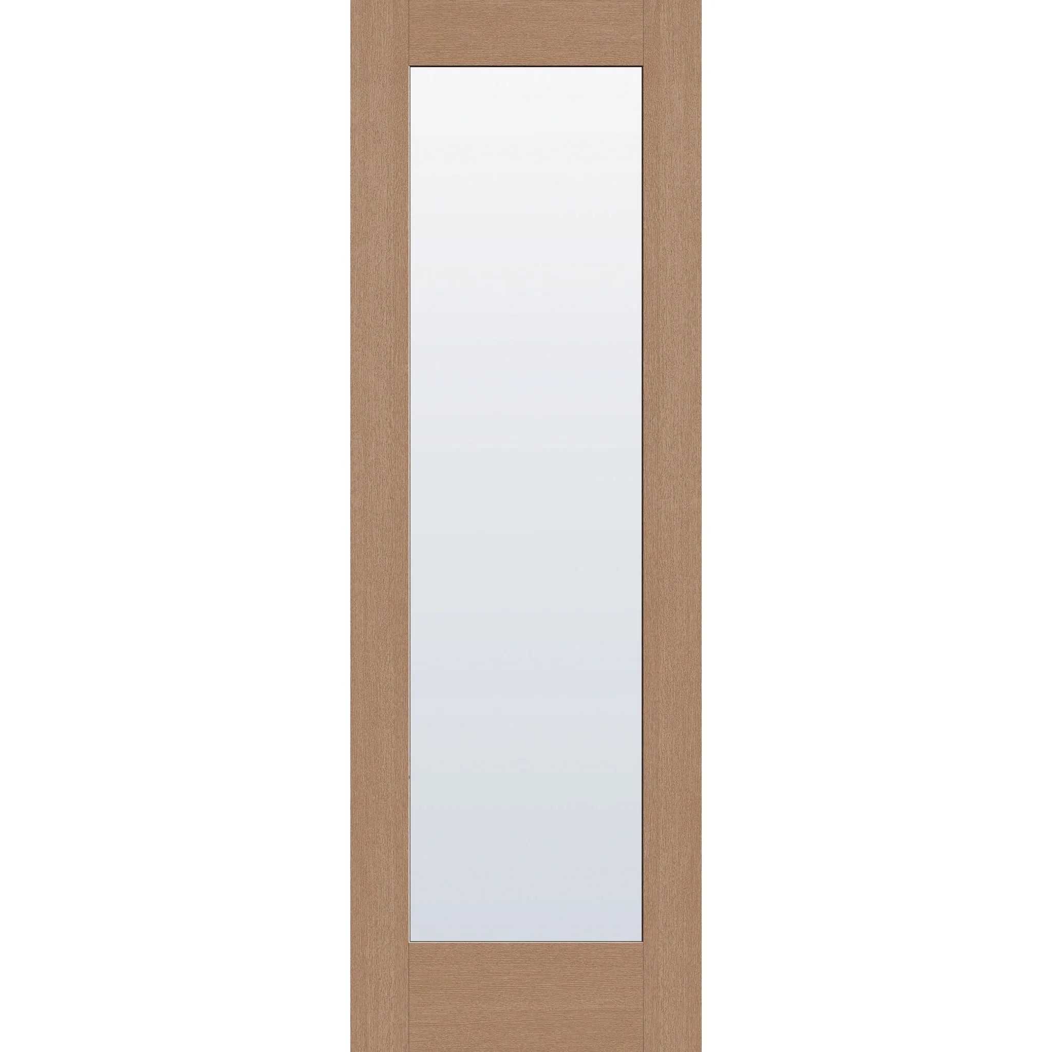 Clear Flush Glazed Hurricane-Rated Fiberglass Entry Door - Full Lite (32" x 96")