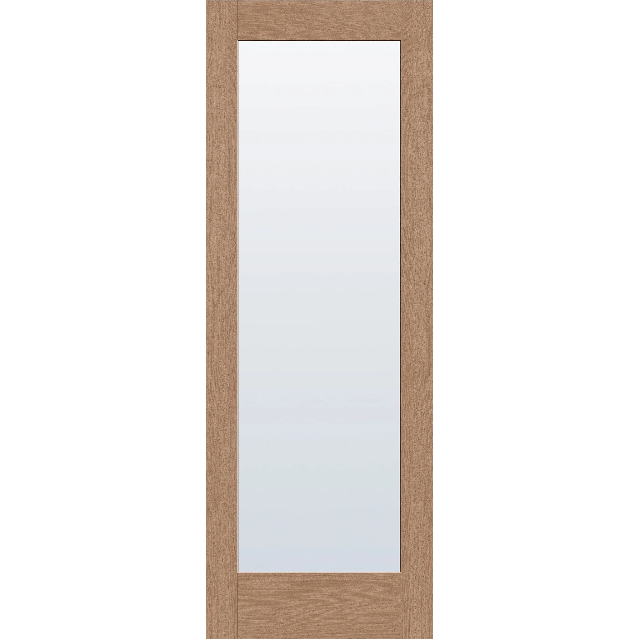 Clear Flush Glazed Hurricane-Rated Fiberglass Entry Door - Full Lite (34" x 96")