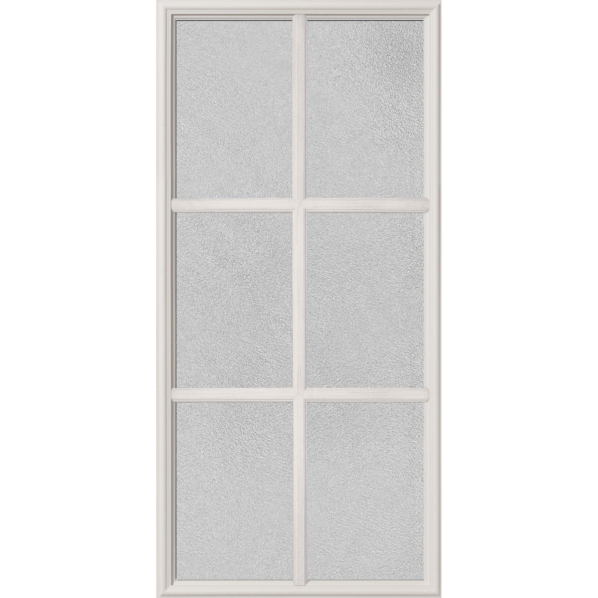 Clear Simulated 6 Lite Glass and Frame Kit (3/4 Lite 24" x 50" Frame Size) - Image 5