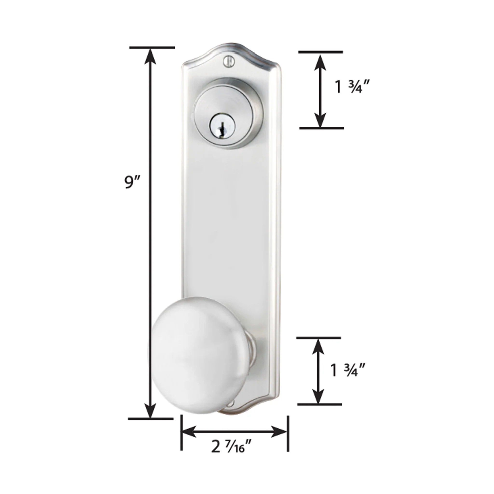 Colonial Sideplate Entry Lockset by Emtek - Image 21