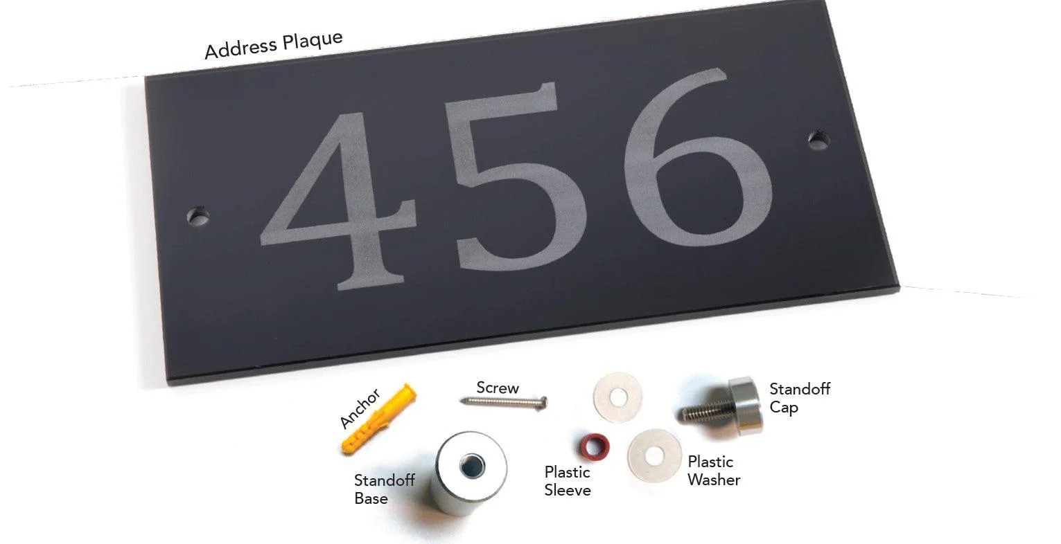 Customizable Glass Address Plaque - Image 5