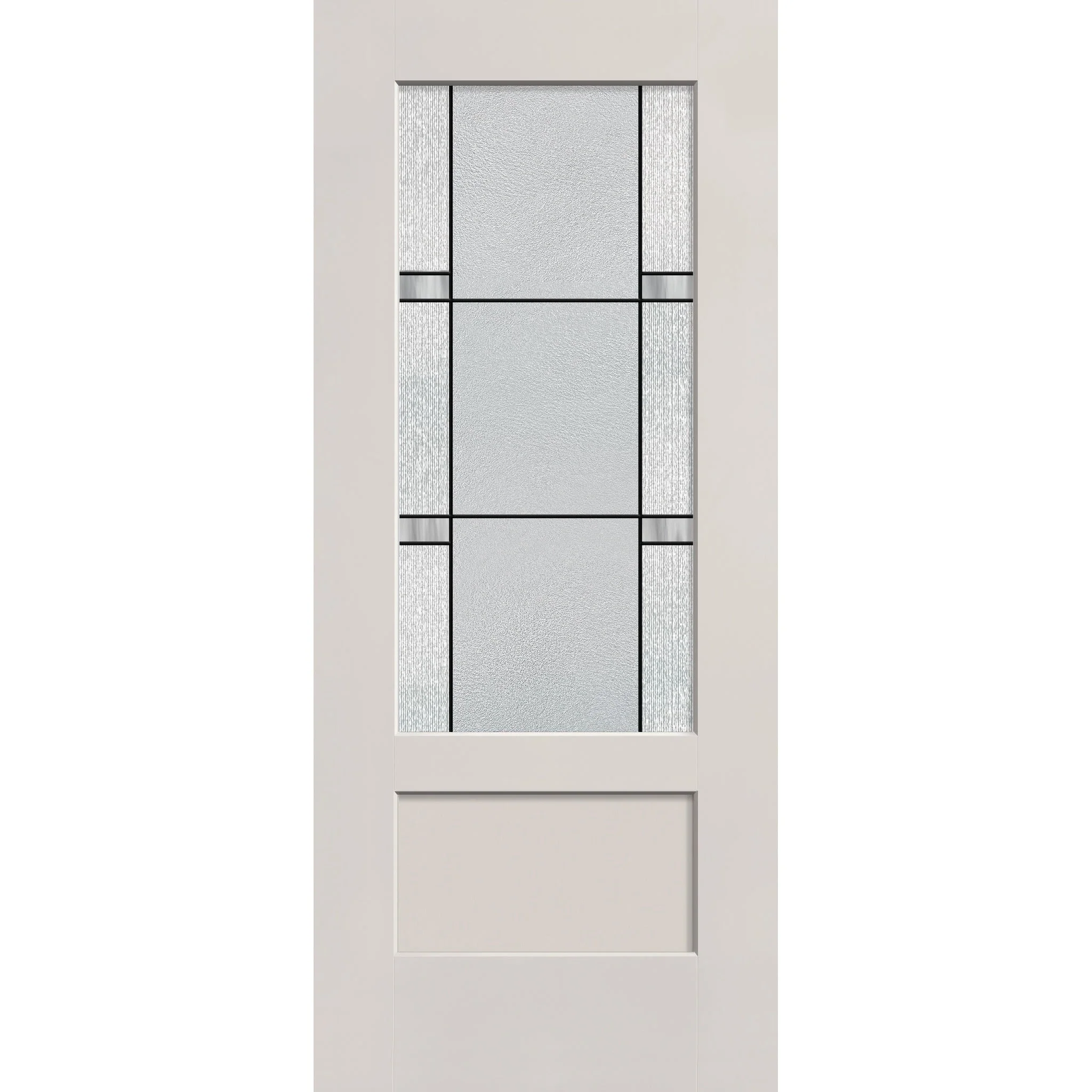Dexter Flush Glazed Fiberglass Entry Door - 3/4 Lite Shaker (34" x 80")