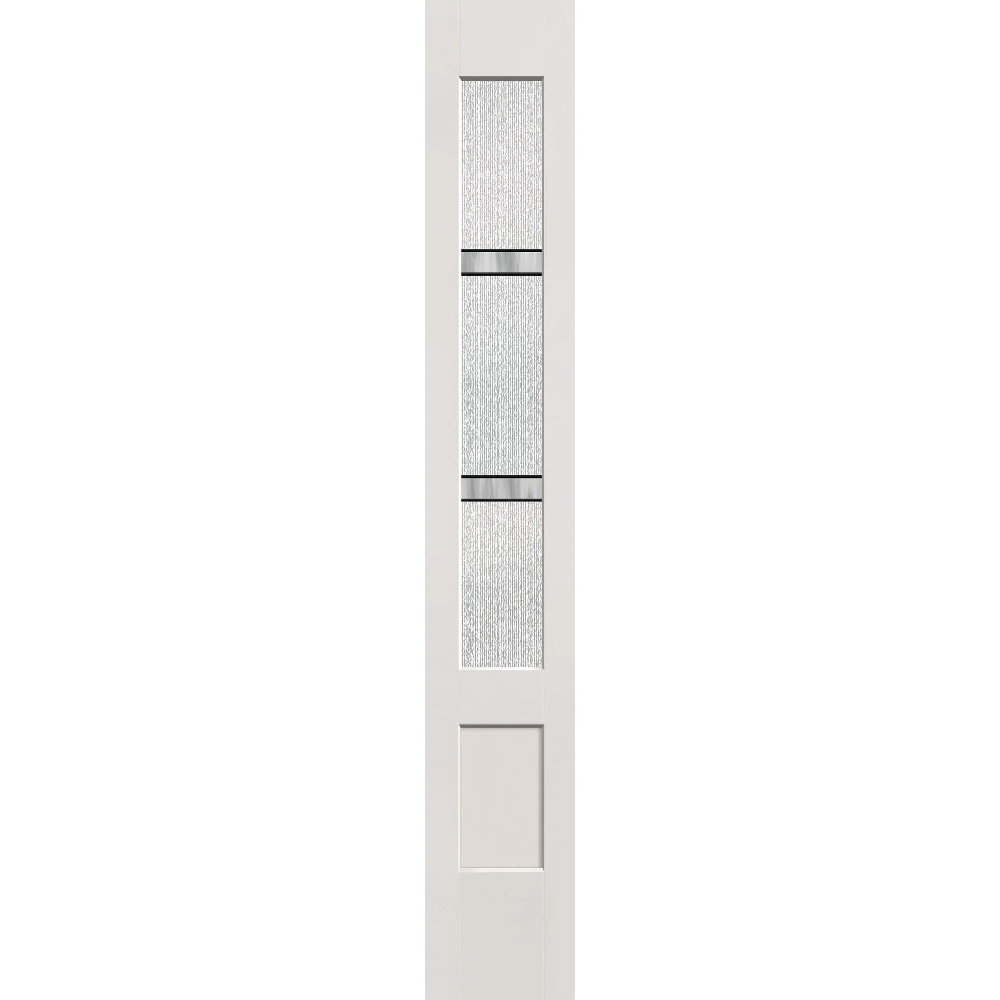 Dexter Flush Glazed Fiberglass Sidelite Panel - 3/4 Lite Shaker (12" x 80")