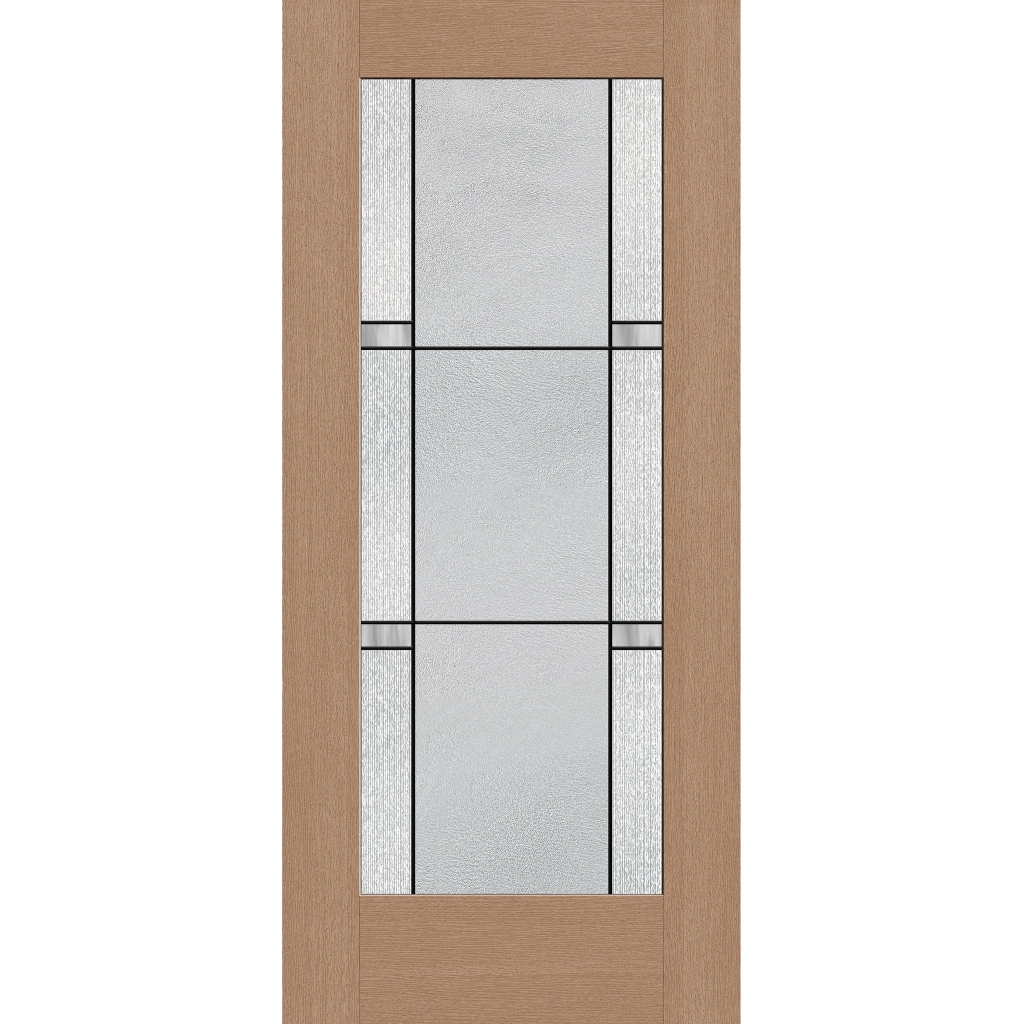 Dexter Flush Glazed Hurricane-Rated Fiberglass Entry Door - Full Lite (36" x 80")