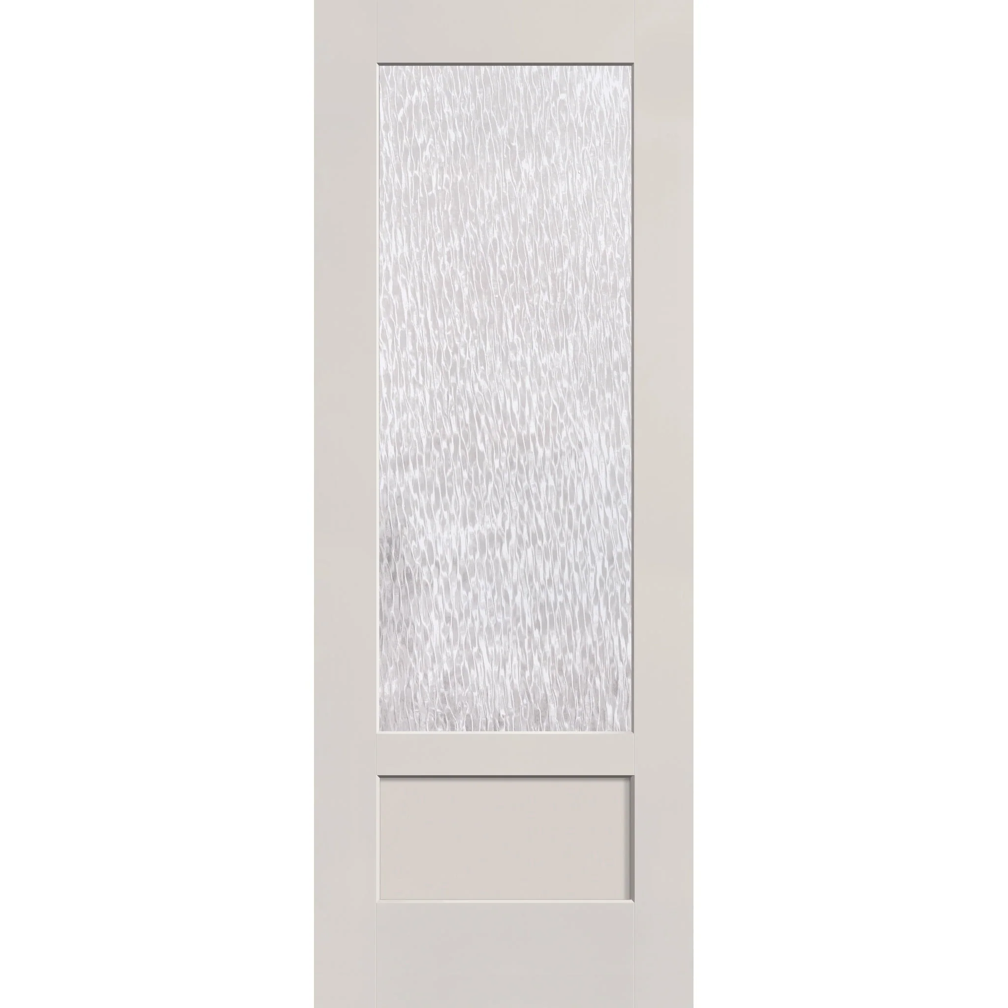 Double Waterglass Flush Glazed Hurricane-Rated Fiberglass Entry Door - 3/4 Lite Shaker (36" x 96")