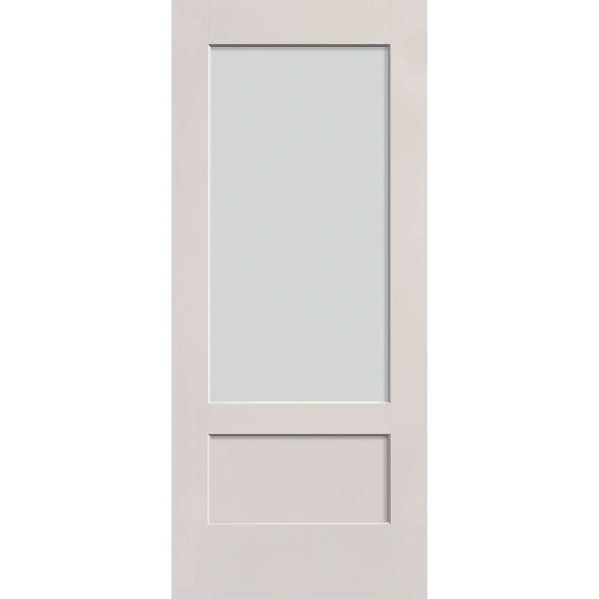 Frost Flush Glazed Fiberglass Entry Door - 3/4 Lite Shaker (34" x 80")
