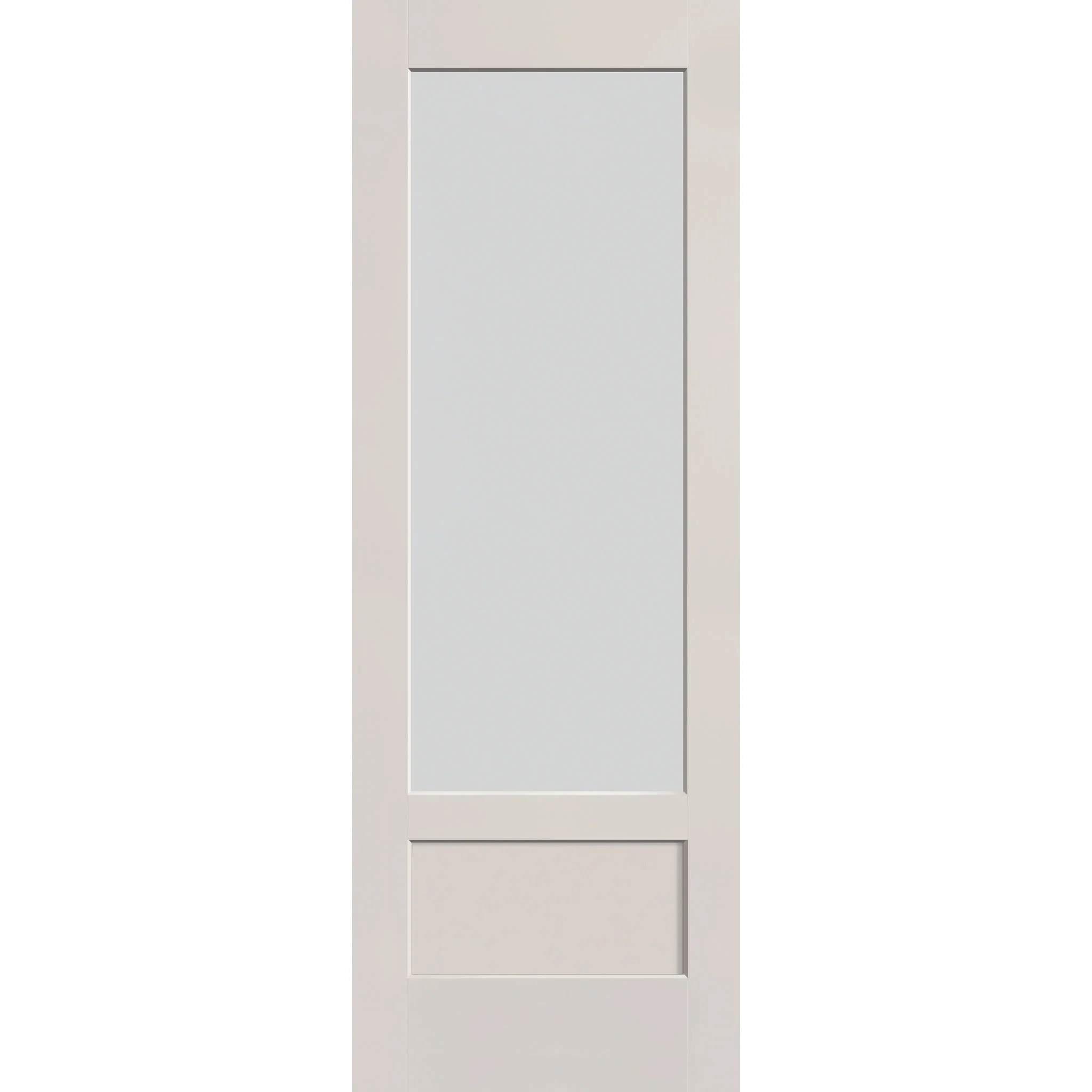 Frost Flush Glazed Fiberglass Entry Door - 3/4 Lite Shaker (34" x 96")