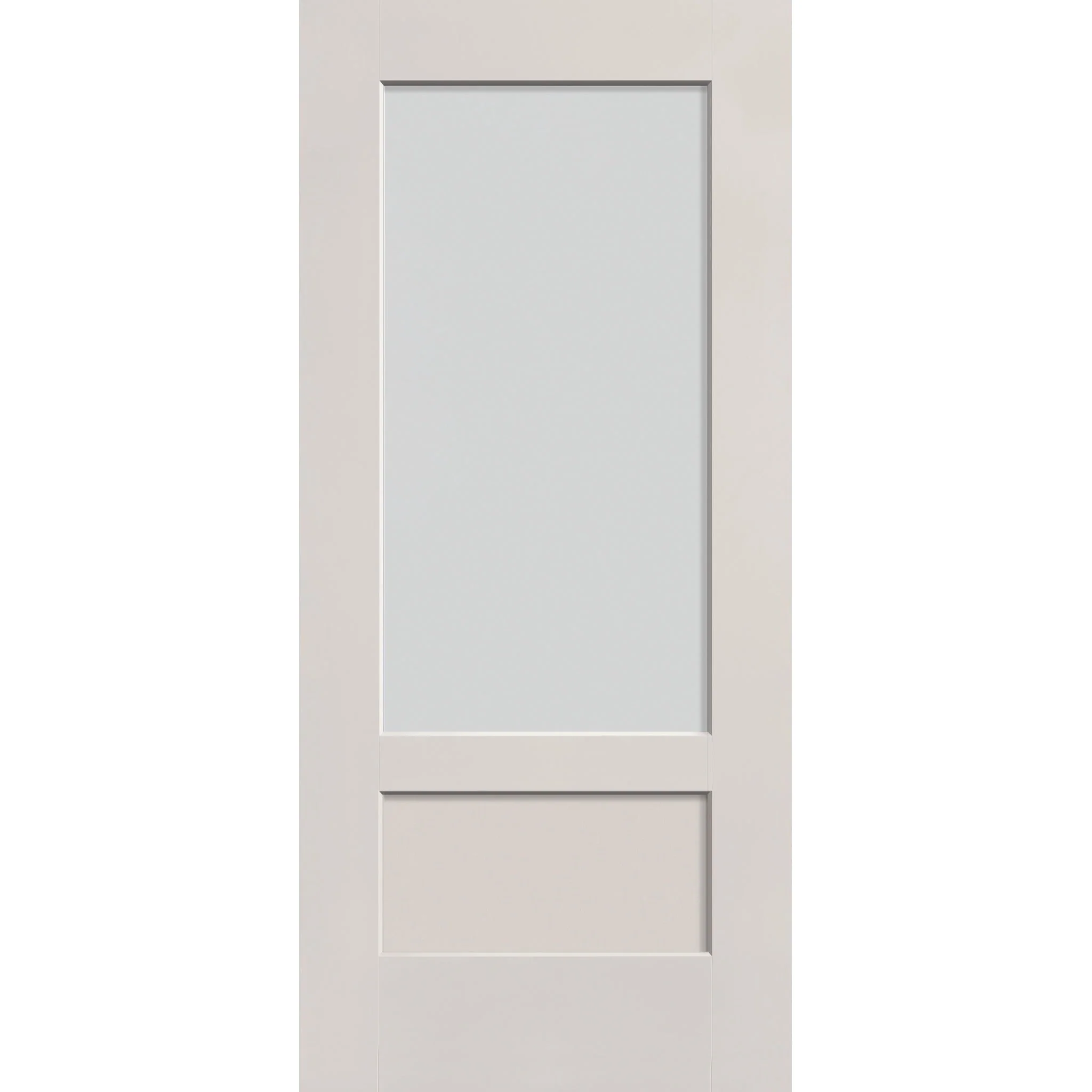 Frost Flush Glazed Fiberglass Entry Door - 3/4 Lite Shaker (36" x 80")