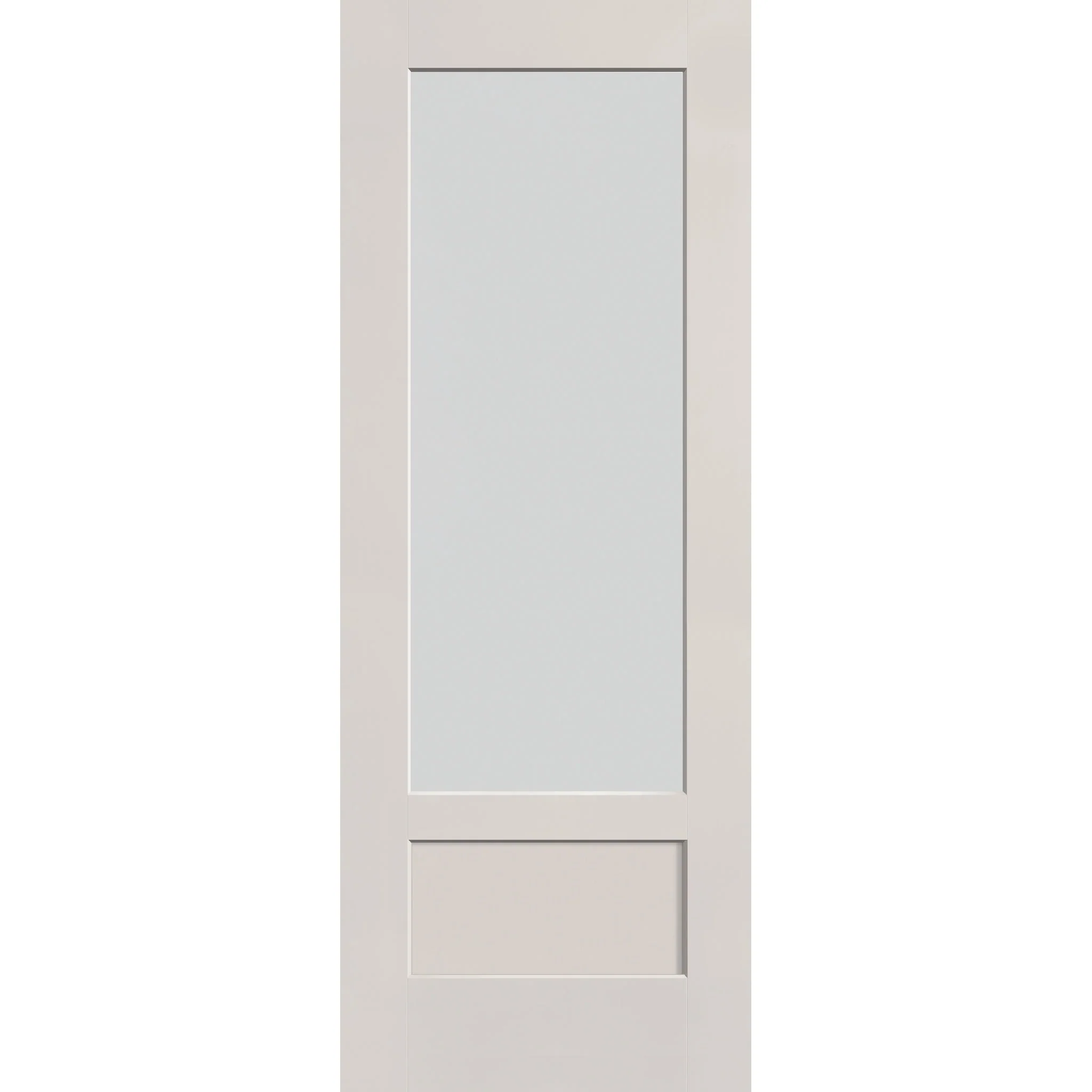 Frost Flush Glazed Fiberglass Entry Door - 3/4 Lite Shaker (36" x 96") - Image 2