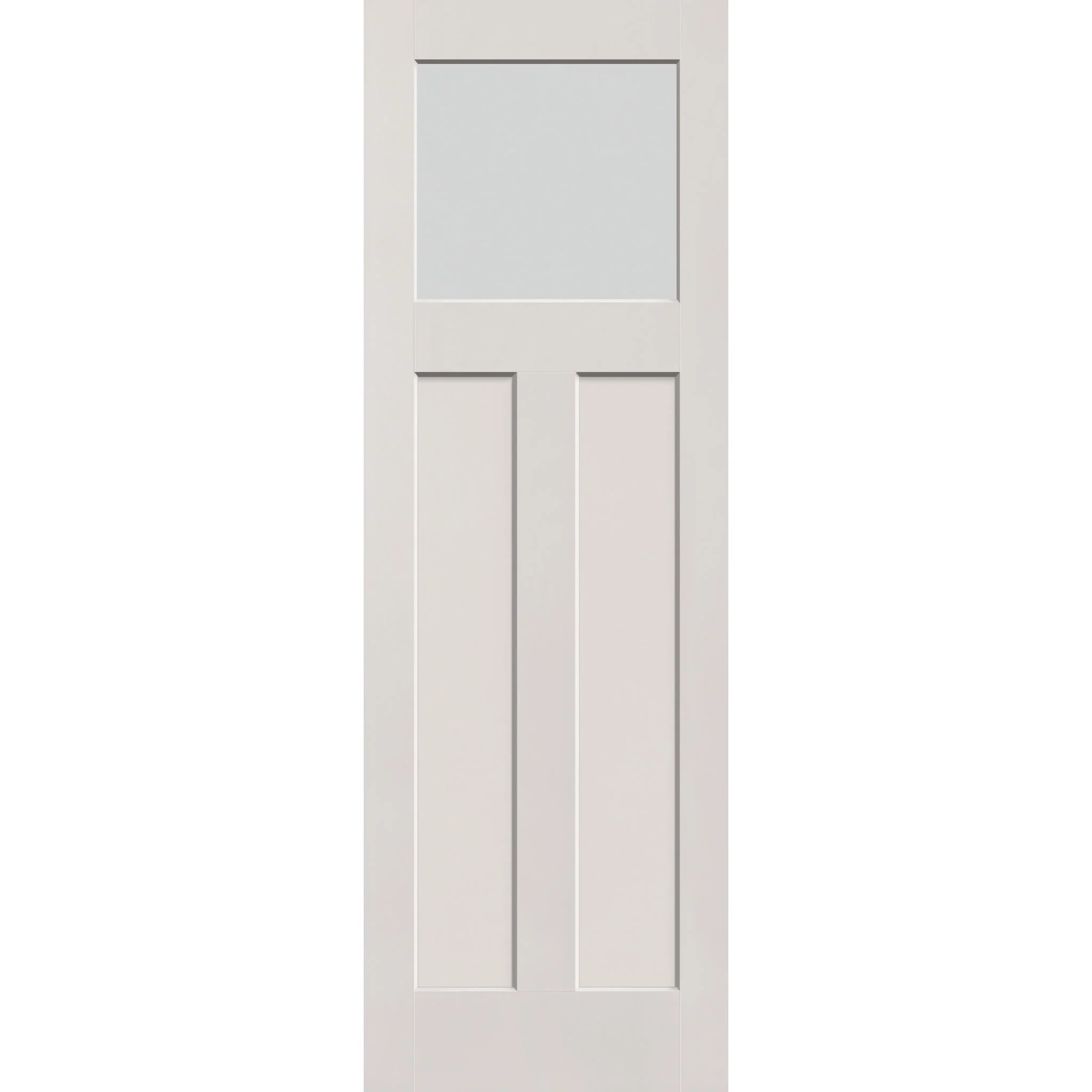 Frost Flush Glazed Fiberglass Entry Door - Craftsman 2 Panel (32" x 96") - Image 2