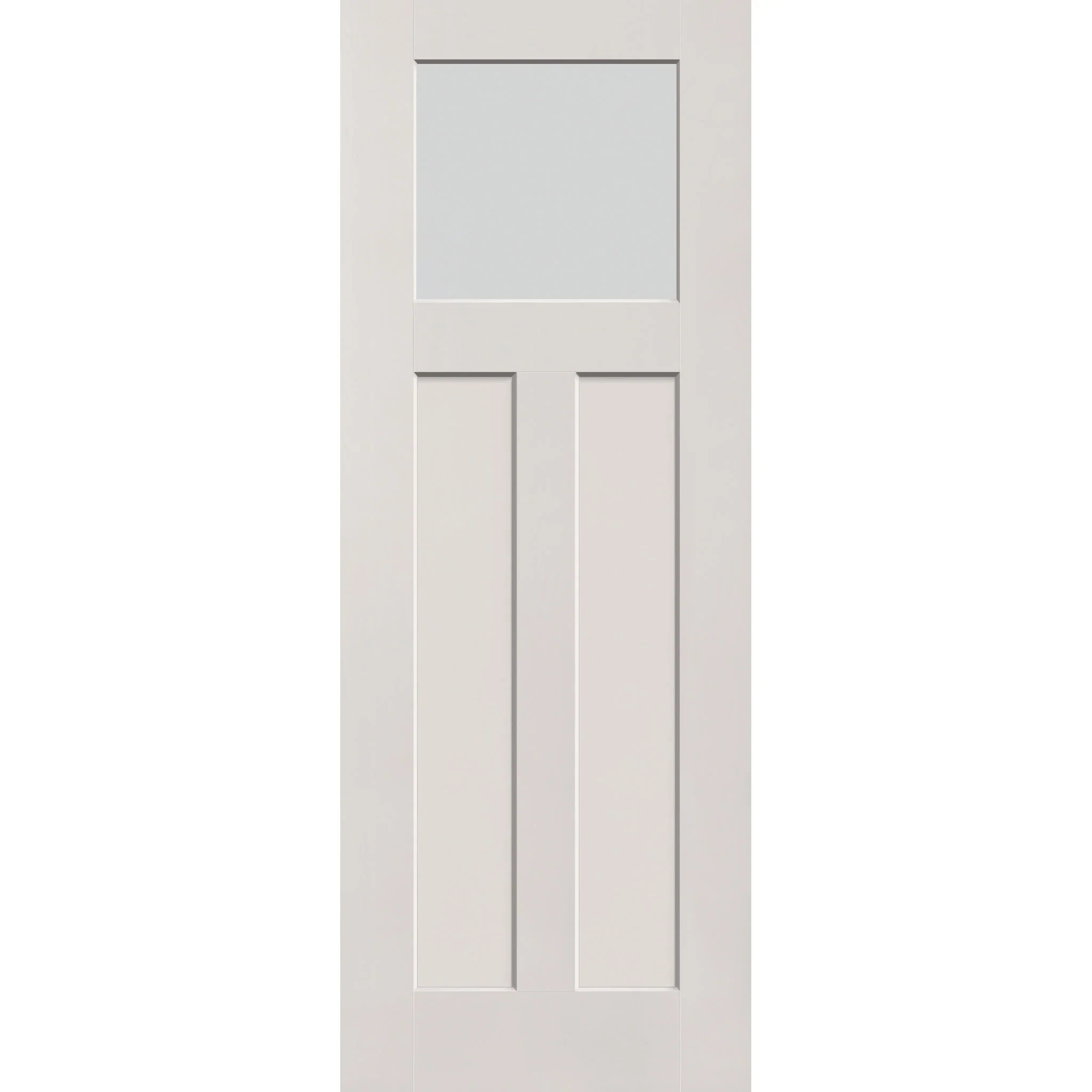 Frost Flush Glazed Fiberglass Entry Door - Craftsman 2 Panel (36" x 96") - Image 2