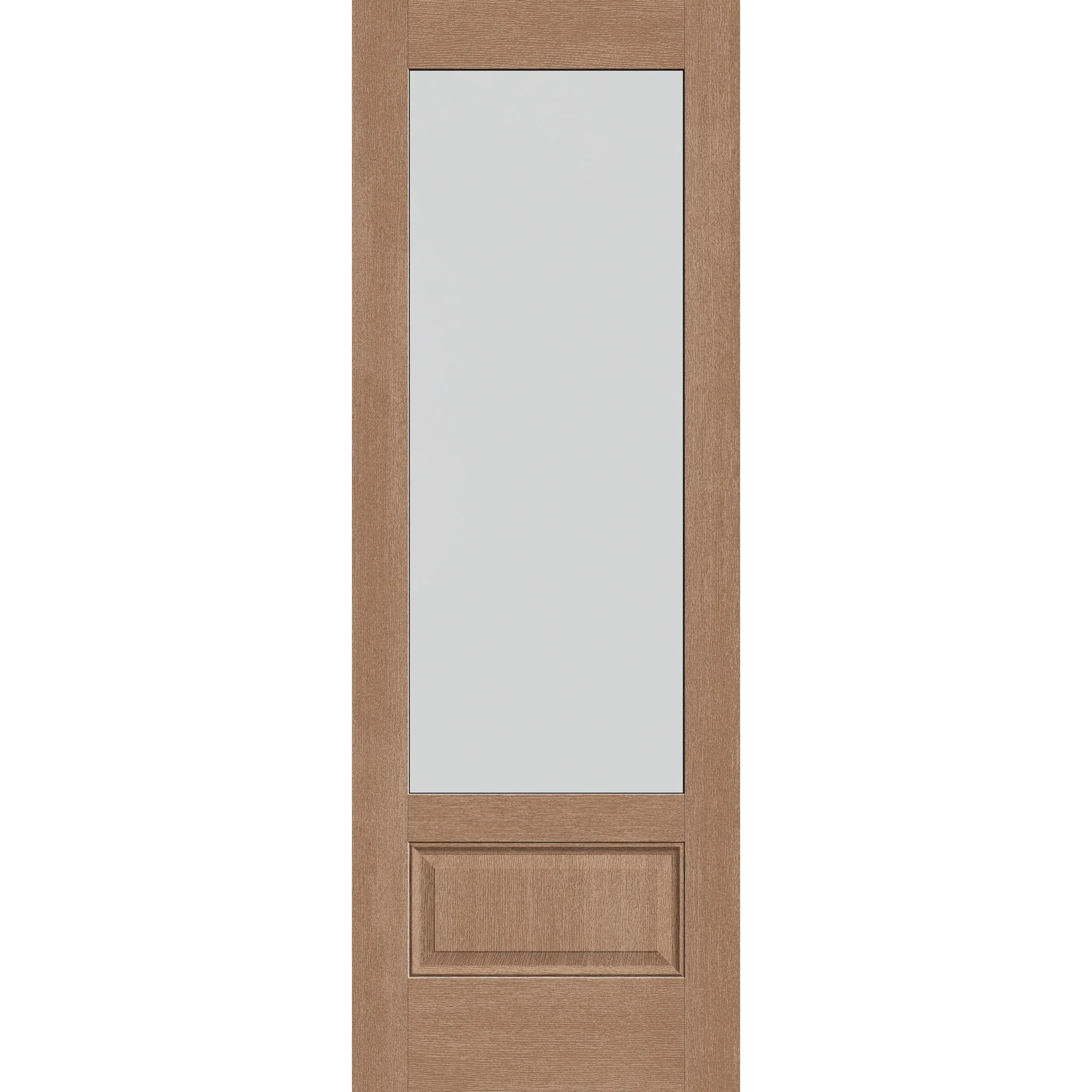 Frost Flush Glazed Hurricane-Rated Fiberglass Entry Door - 3/4 Lite (34" x 96")