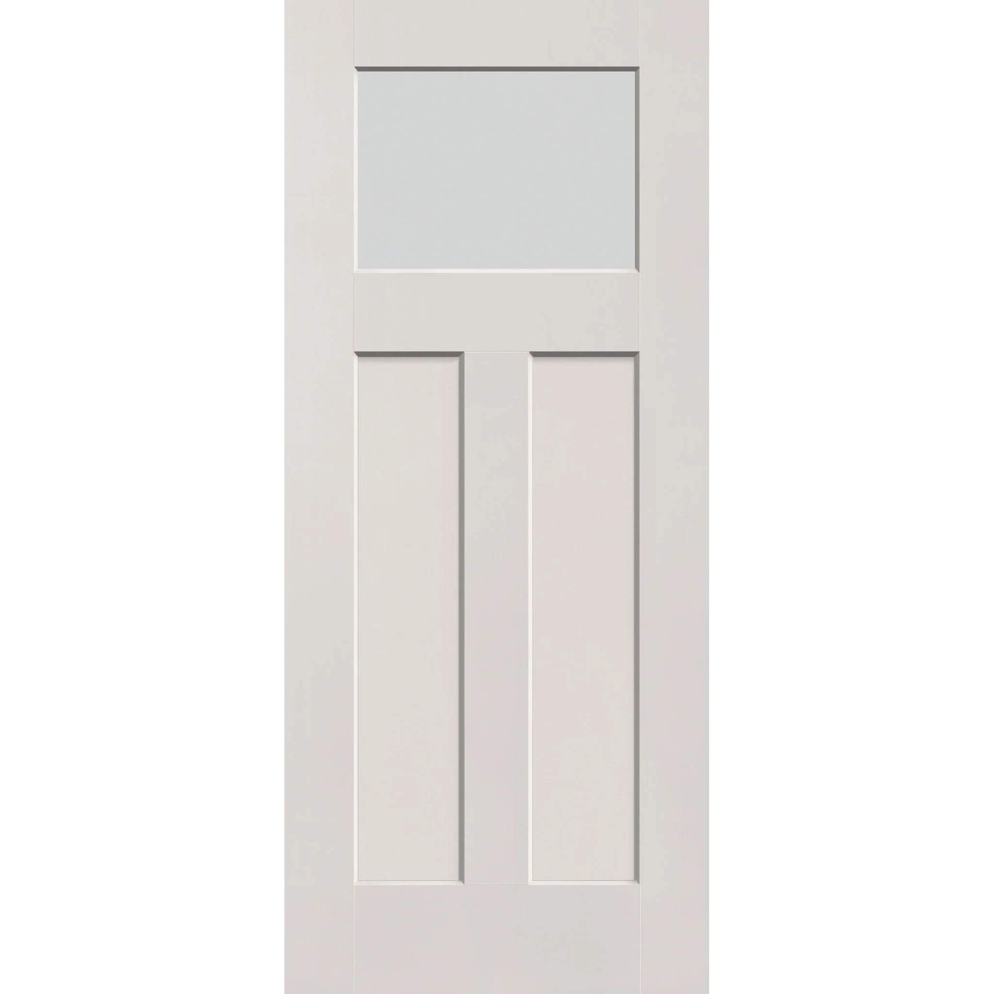 Frost Flush Glazed Hurricane-Rated Fiberglass Entry Door - Craftsman 2 Panel (34" x 80") - Image 2
