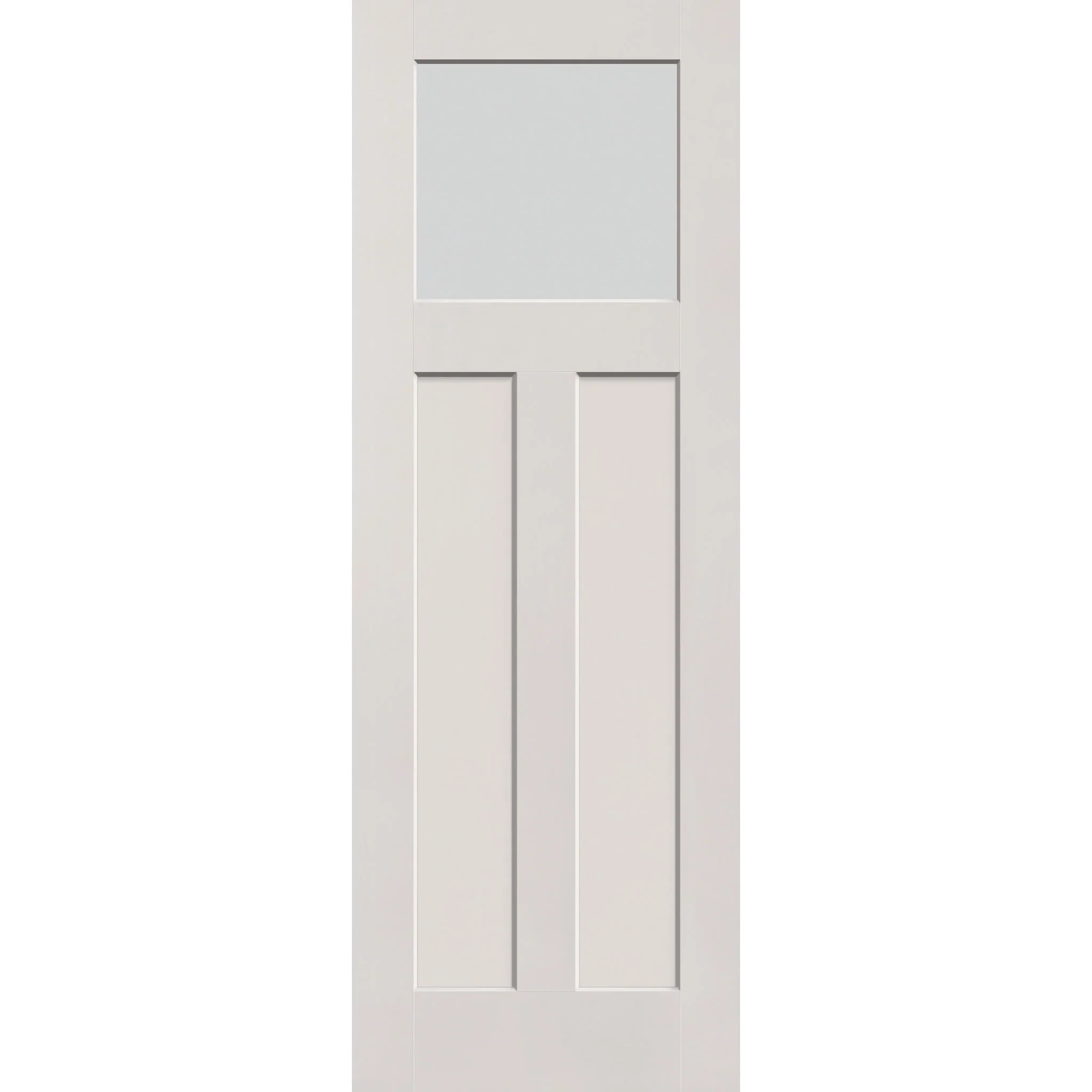 Frost Flush Glazed Hurricane-Rated Fiberglass Entry Door - Craftsman 2 Panel (34" x 96") - Image 2