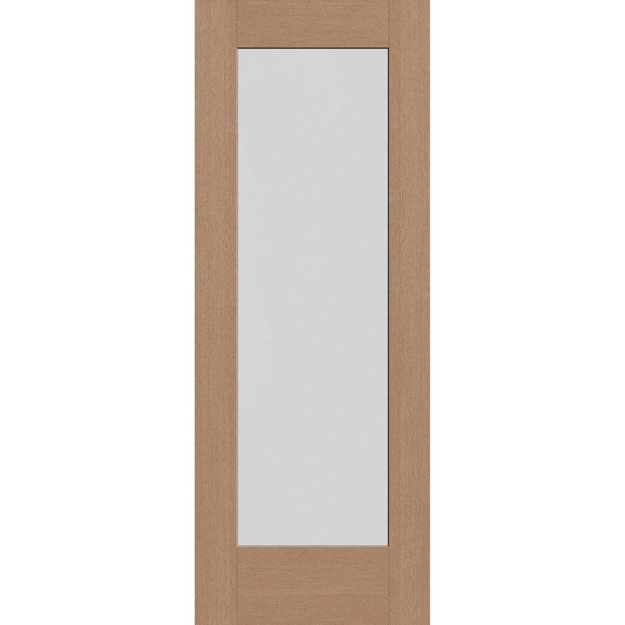 Frost Flush Glazed Hurricane-Rated Fiberglass Entry Door - Full Lite (30" x 80")