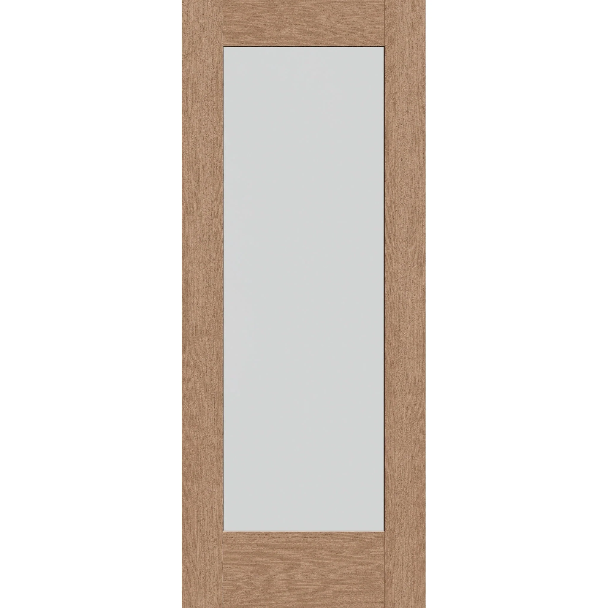 Frost Flush Glazed Hurricane-Rated Fiberglass Entry Door - Full Lite (32" x 80")