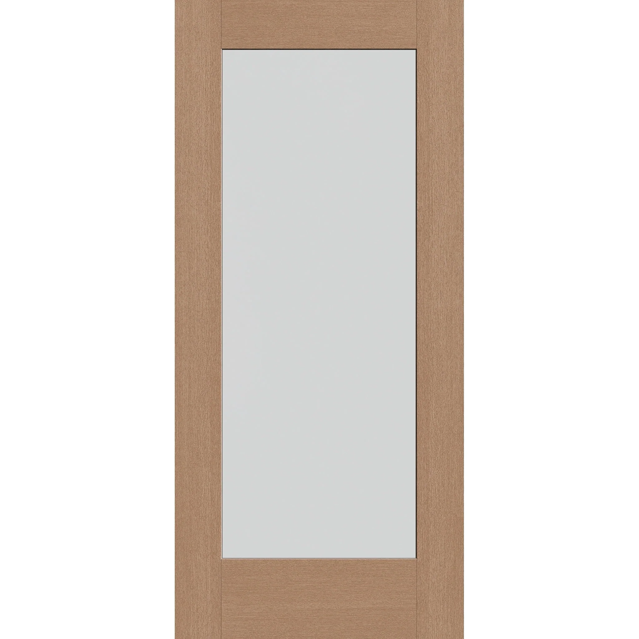 Frost Flush Glazed Hurricane-Rated Fiberglass Entry Door - Full Lite (36" x 80")