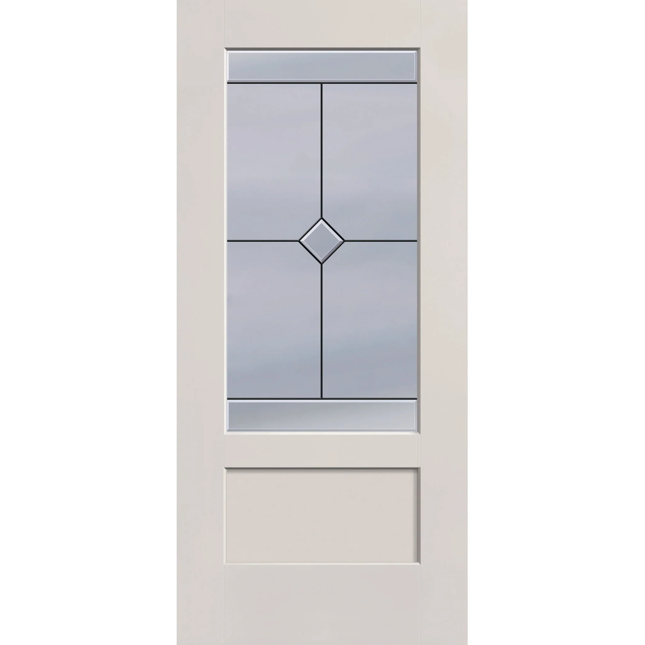 Garrison Flush Glazed Fiberglass Entry Door - 3/4 Lite Shaker (36" x 80")