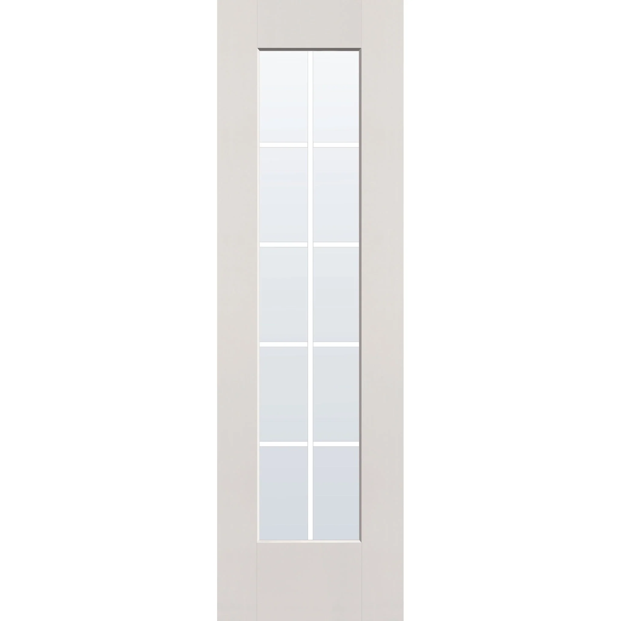 Grills Between Glass 10 Light Flush Glazed Fiberglass Entry Door - Full Lite (24" x 80") - Image 4