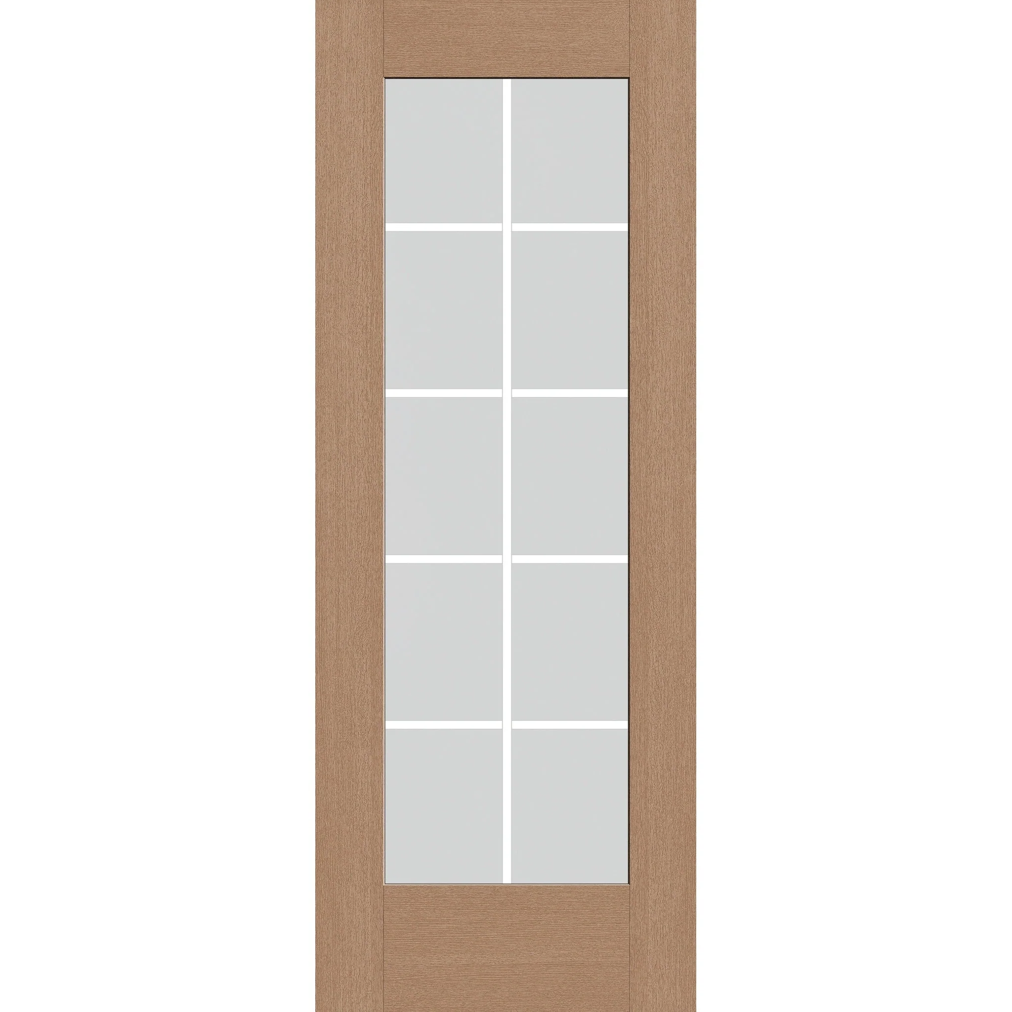 Grills Between Glass 10 Light Flush Glazed Fiberglass Entry Door - Full Lite (30" x 80") - Image 4