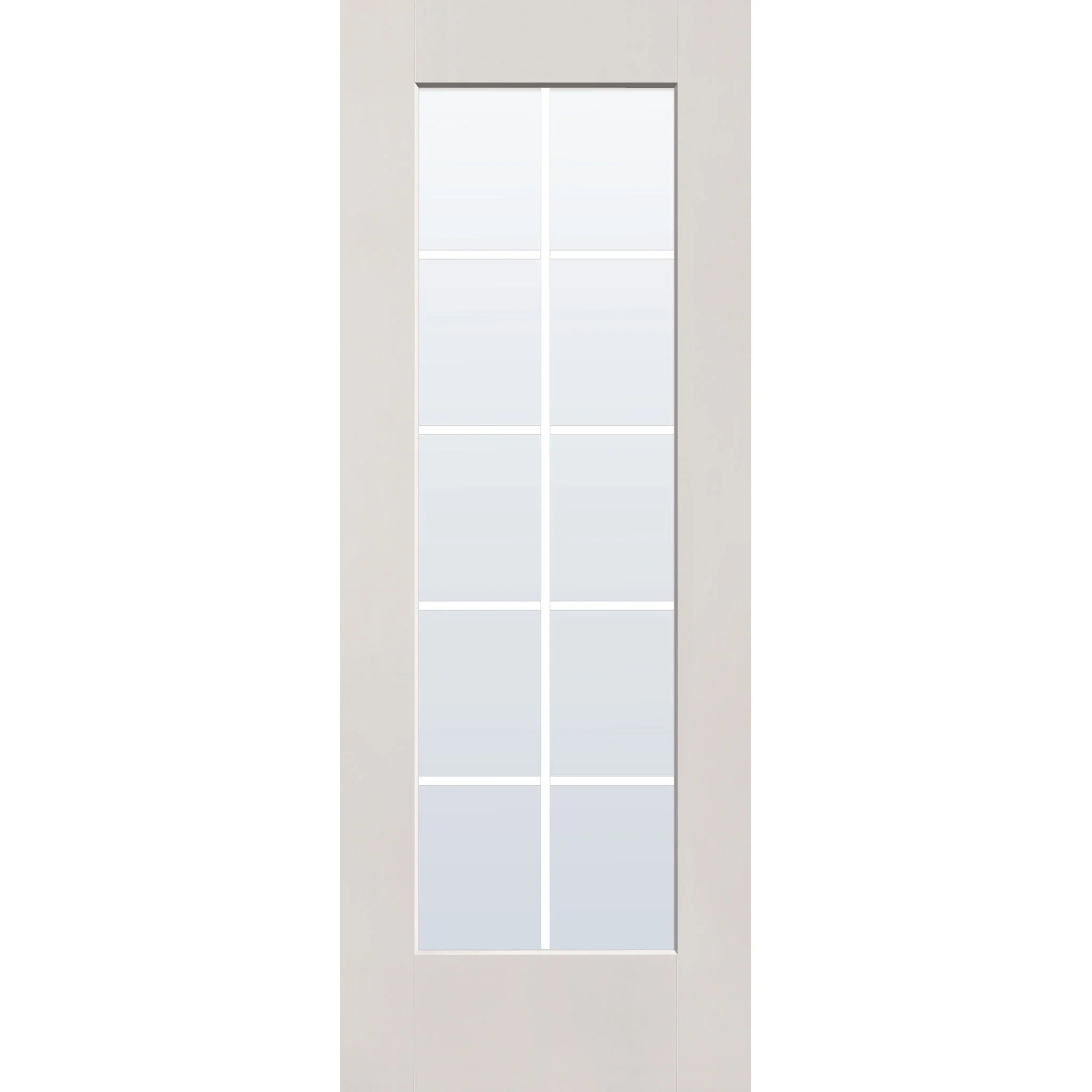 Grills Between Glass 10 Light Flush Glazed Fiberglass Entry Door - Full Lite (30" x 80") - Image 8