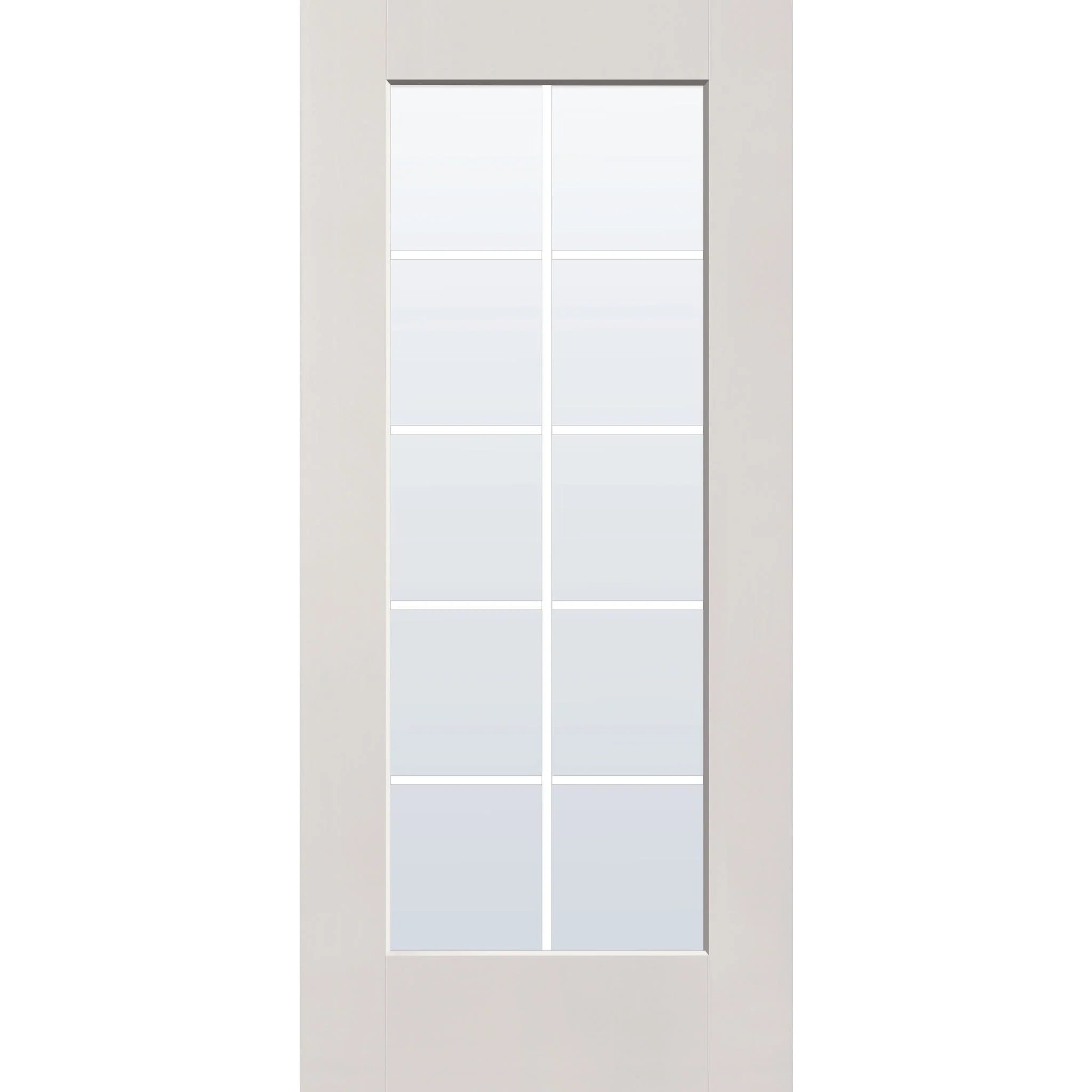 Grills Between Glass 10 Light Flush Glazed Fiberglass Entry Door - Full Lite (36" x 80") - Image 6