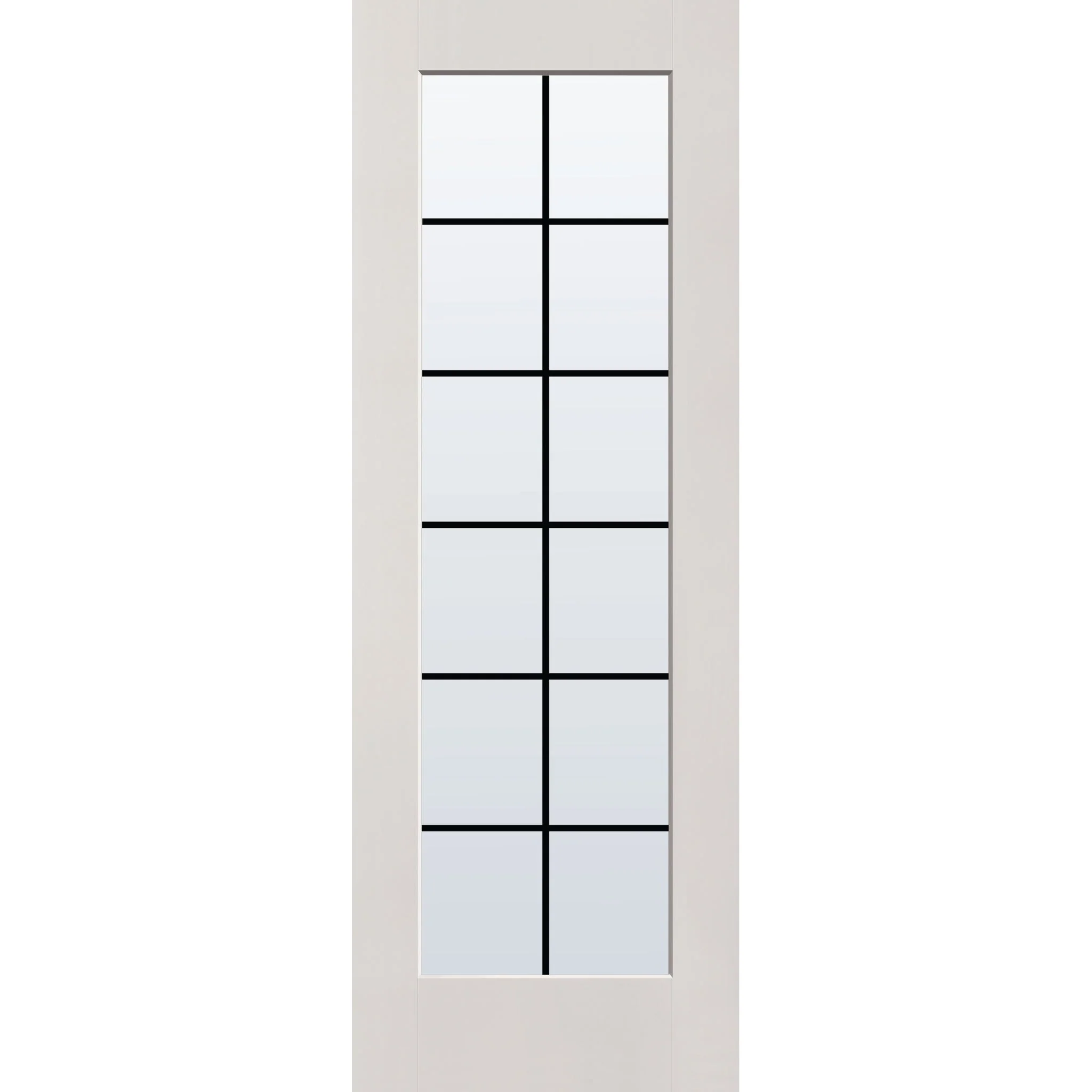Grills Between Glass 12 Light Flush Glazed Fiberglass Entry Door - Full Lite (34" x 96") - Image 3