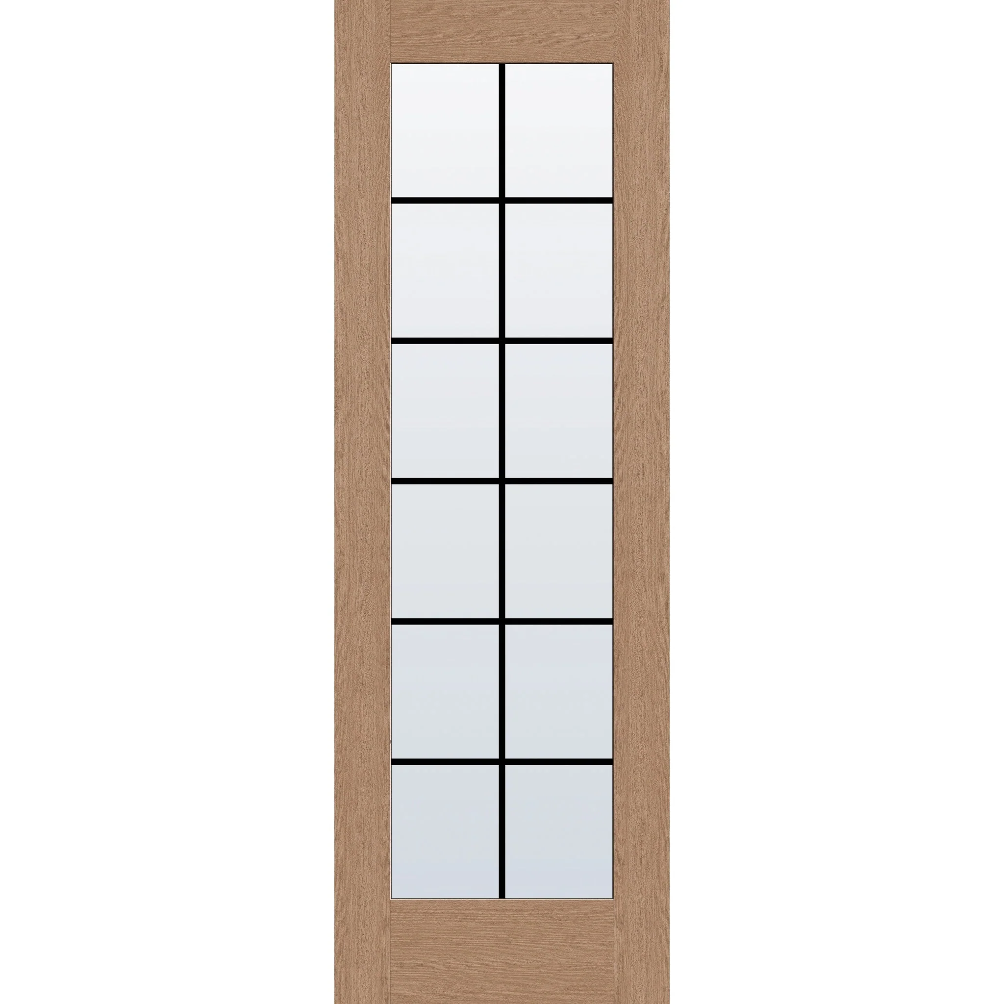 Grills Between Glass 12 Light Flush Glazed Hurricane-Rated Fiberglass Entry Door - Full Lite (32" x 96") - Image 2